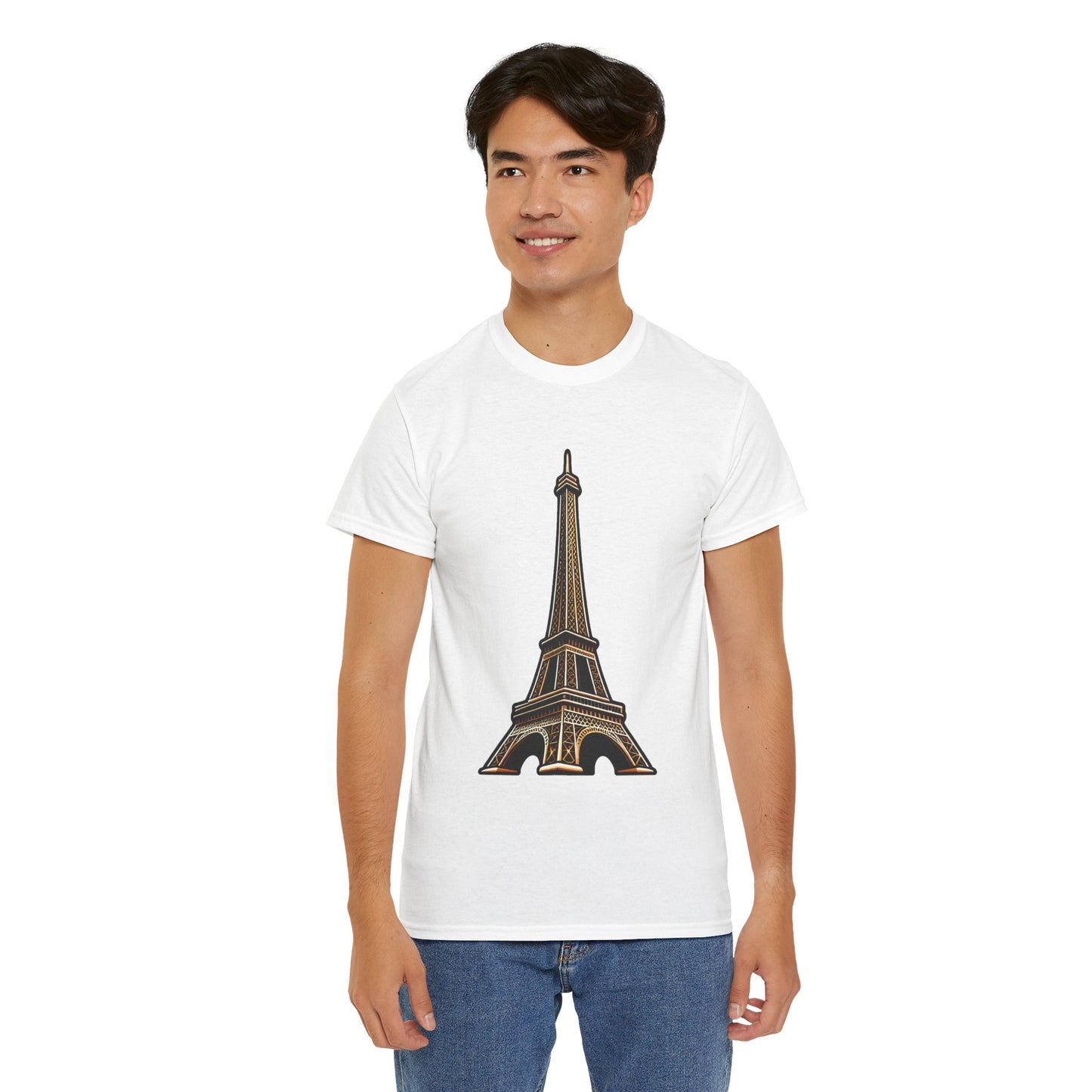 The Eiffel Tower Unisex Heavy Cotton Tee