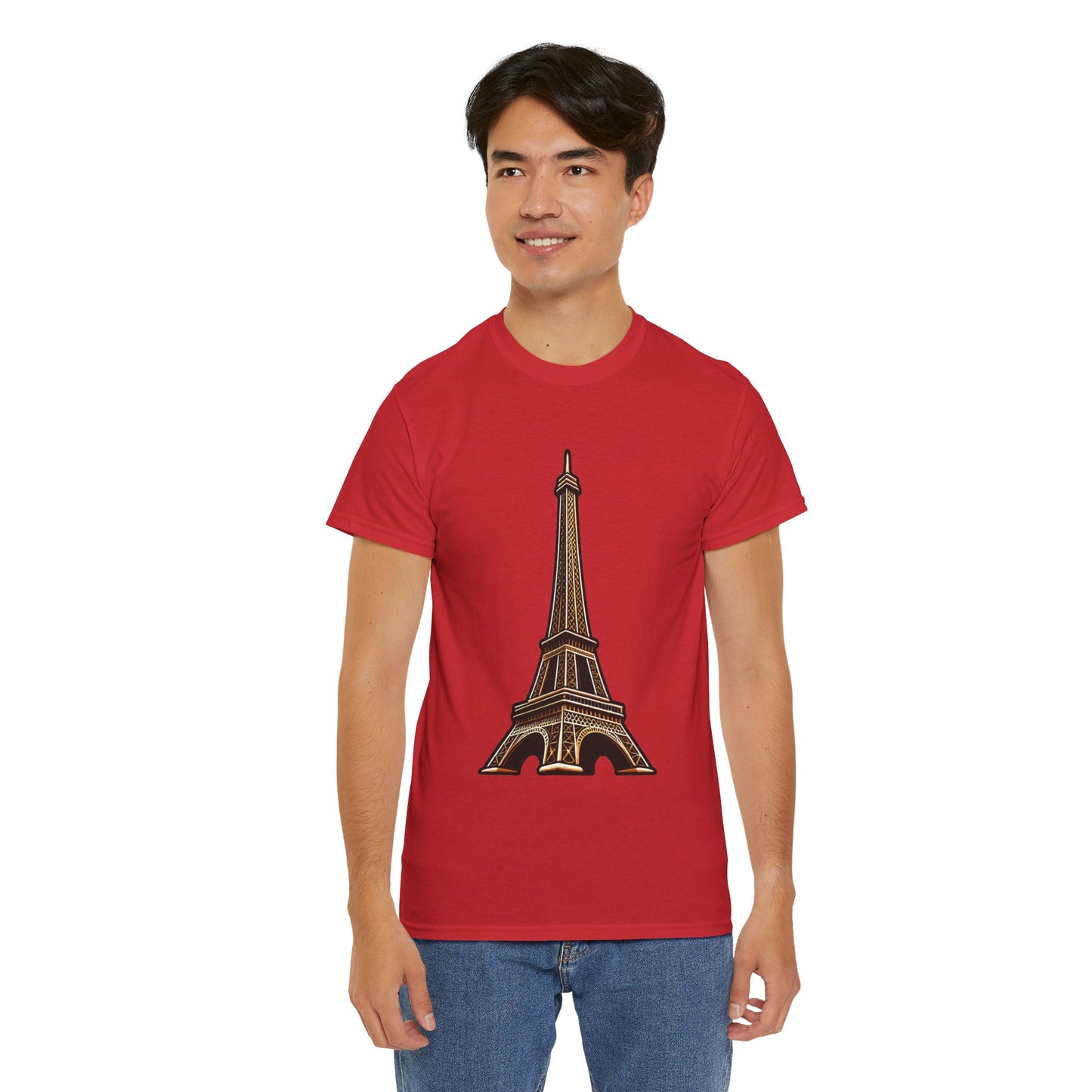The Eiffel Tower Unisex Heavy Cotton Tee