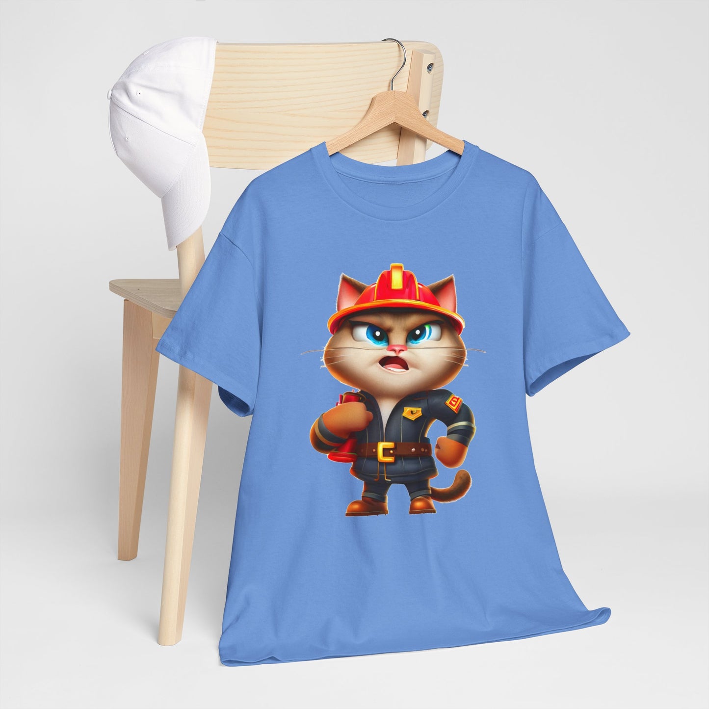 Miau Firefighter Unisex Heavy Cotton Tee