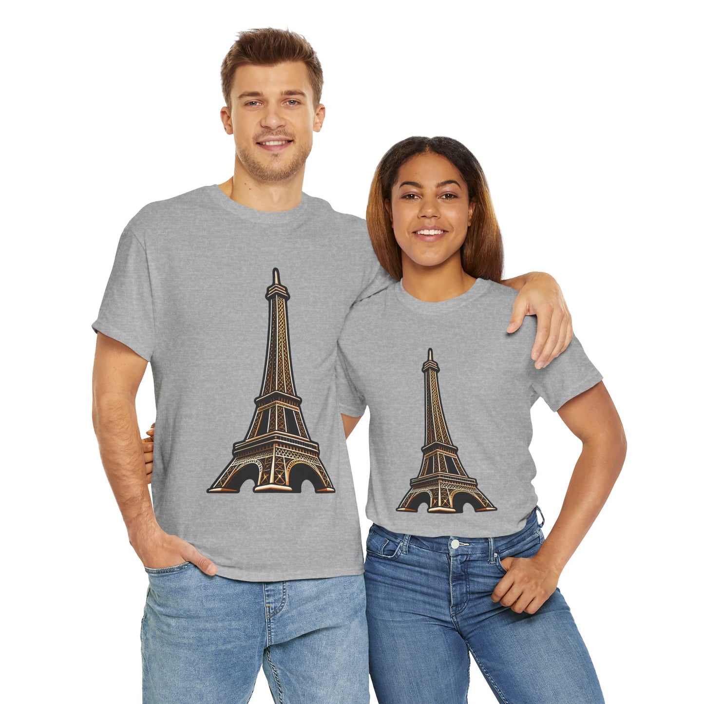 The Eiffel Tower Unisex Heavy Cotton Tee