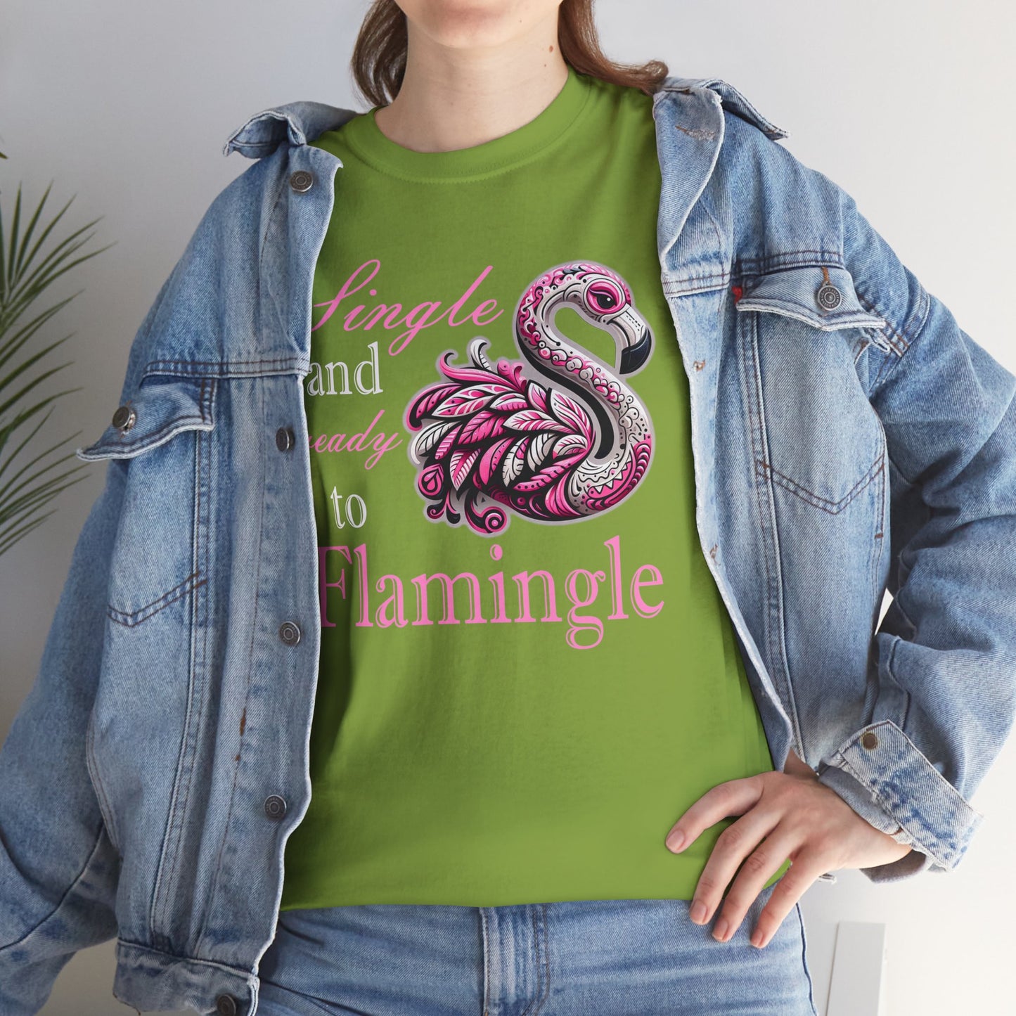 Ready to Flamingle Unisex Heavy Cotton Tee