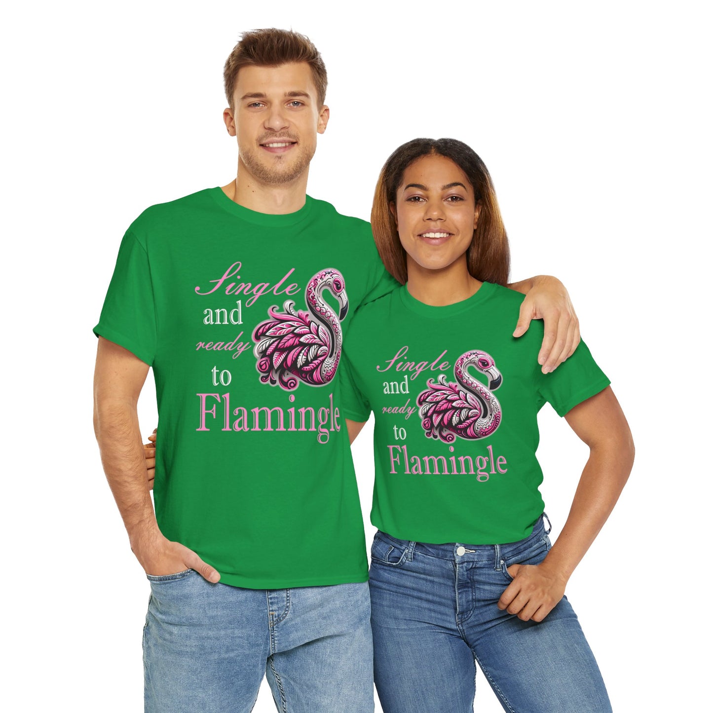 Ready to Flamingle Unisex Heavy Cotton Tee