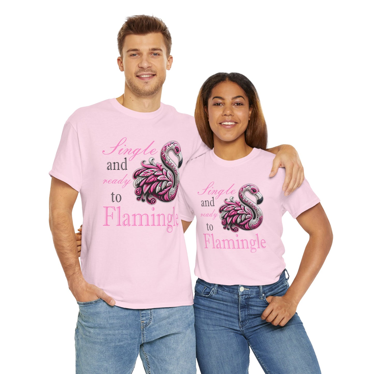 Ready to Flamingle Unisex Heavy Cotton Tee