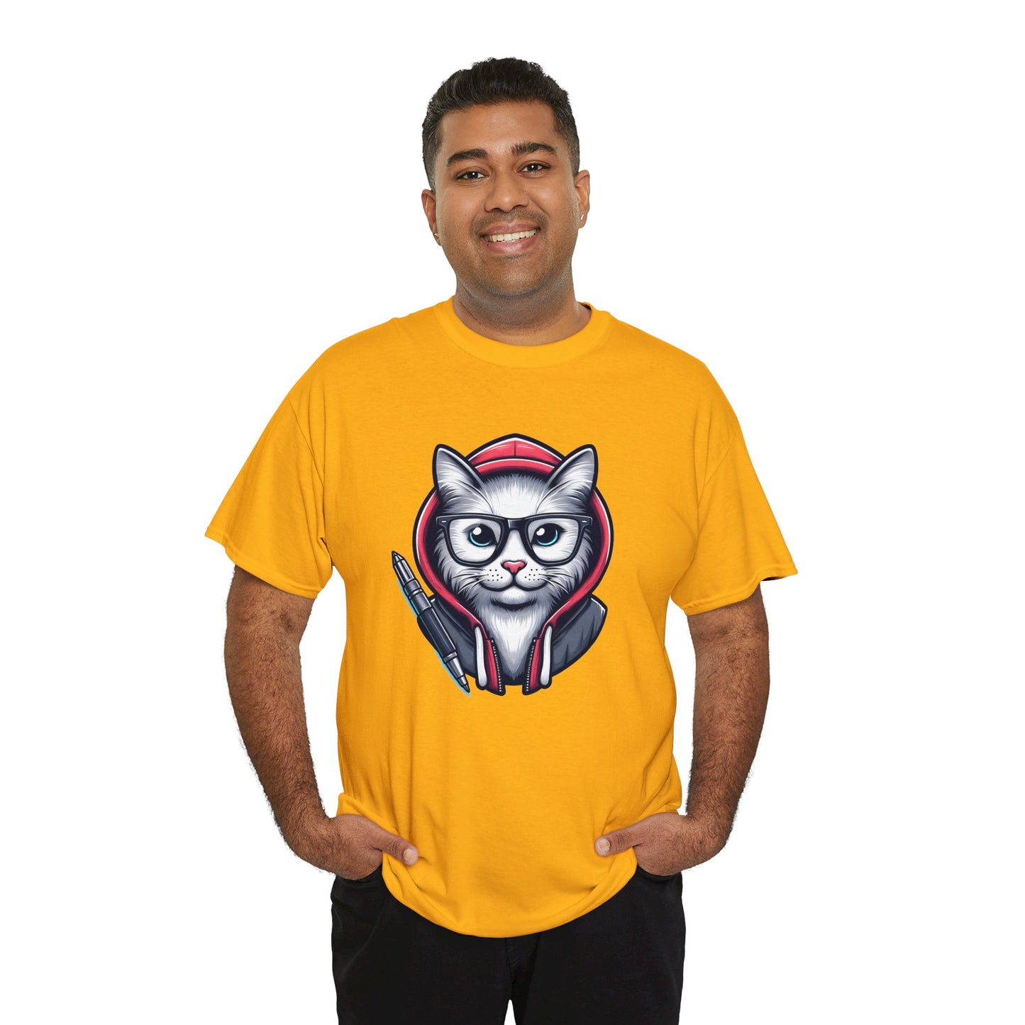Miau back to school Unisex Heavy Cotton Tee
