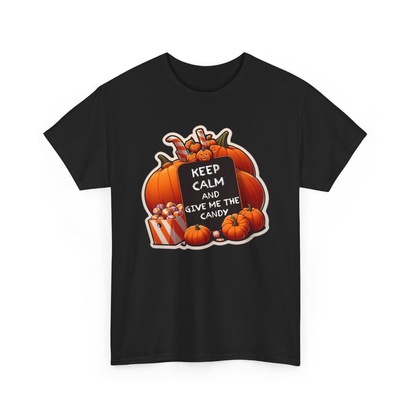 Keep Calm Halloween Unisex Heavy Cotton Tee