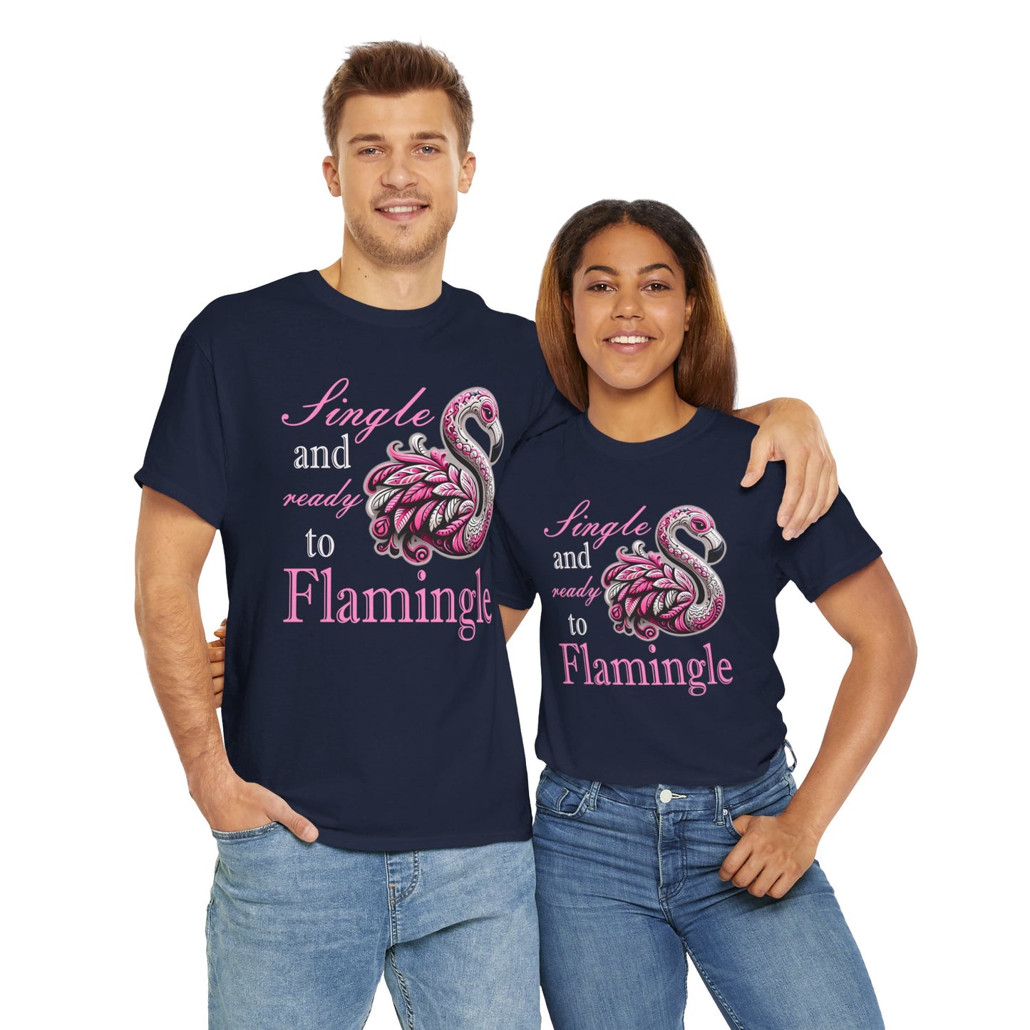 Ready to Flamingle Unisex Heavy Cotton Tee