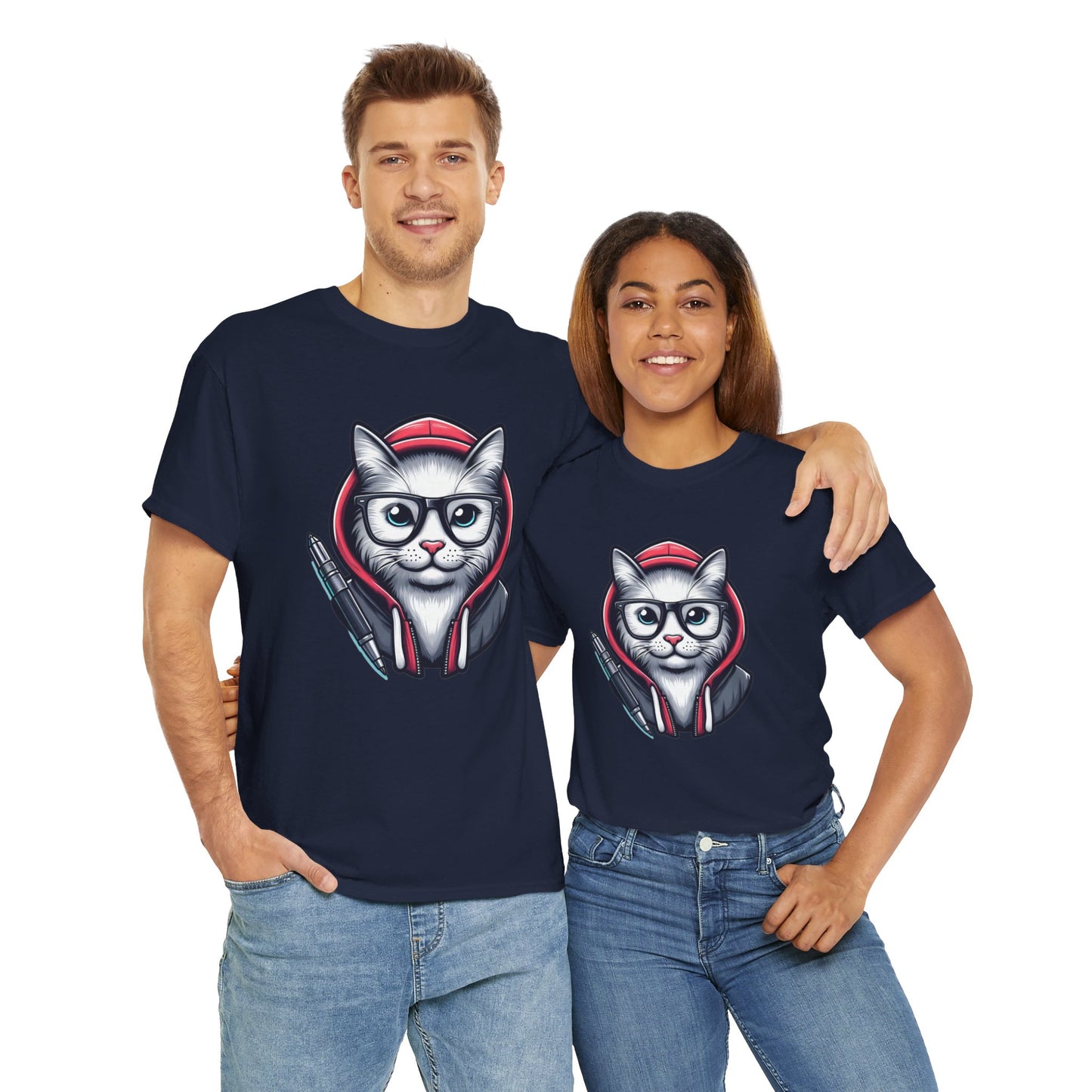 Miau back to school Unisex Heavy Cotton Tee