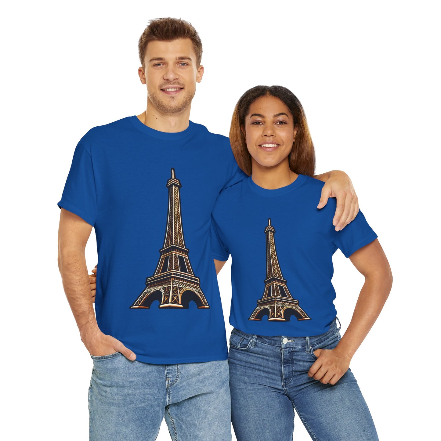 The Eiffel Tower Unisex Heavy Cotton Tee