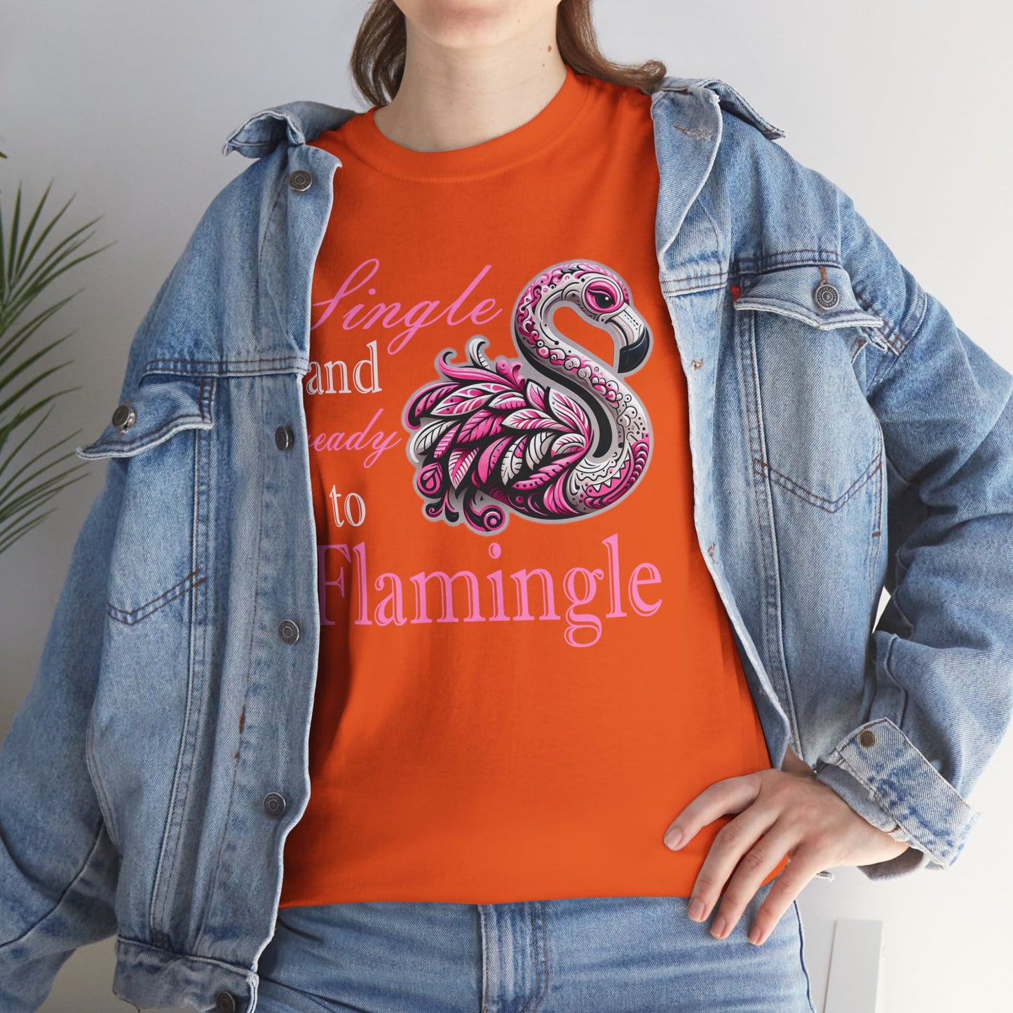 Ready to Flamingle Unisex Heavy Cotton Tee