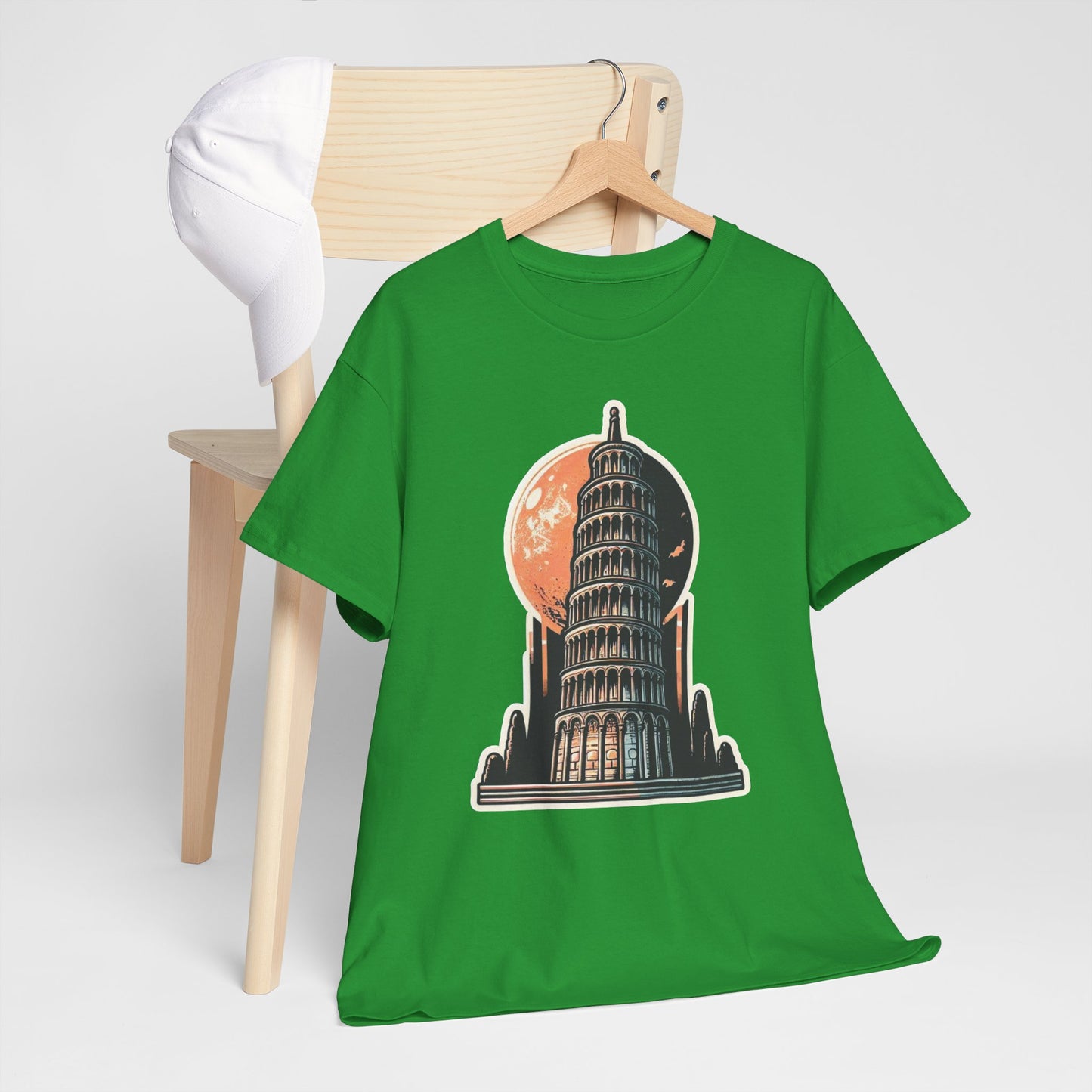 Tower Of Pisa Unisex Heavy Cotton Tee