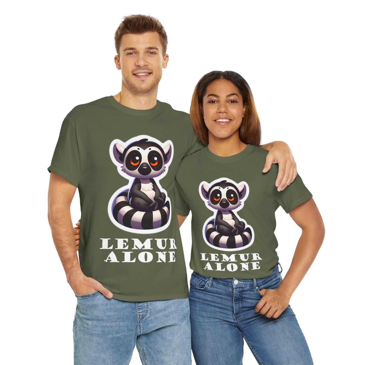 Lemur Alone Unisex Heavy Cotton Tee
