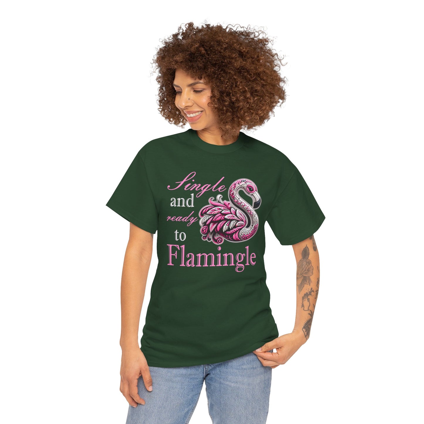 Ready to Flamingle Unisex Heavy Cotton Tee