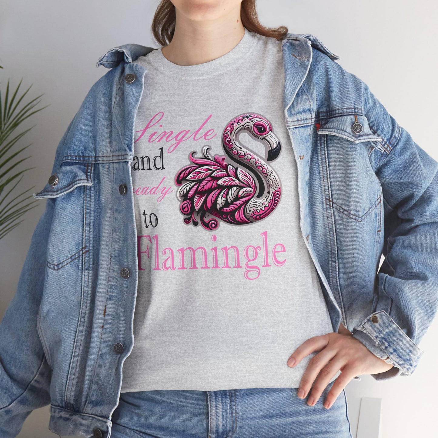 Ready to Flamingle Unisex Heavy Cotton Tee