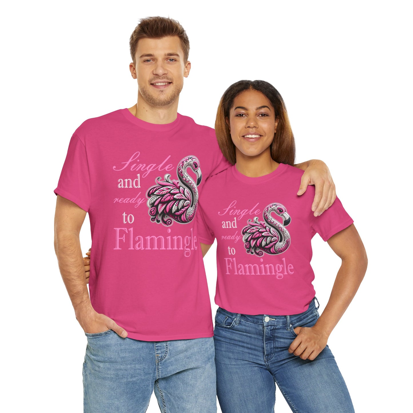 Ready to Flamingle Unisex Heavy Cotton Tee