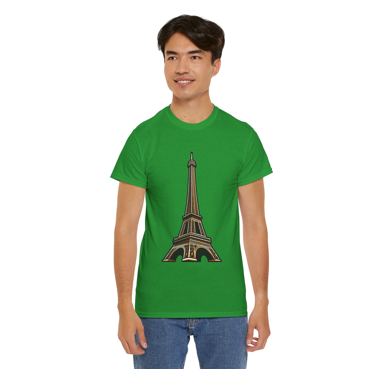 The Eiffel Tower Unisex Heavy Cotton Tee