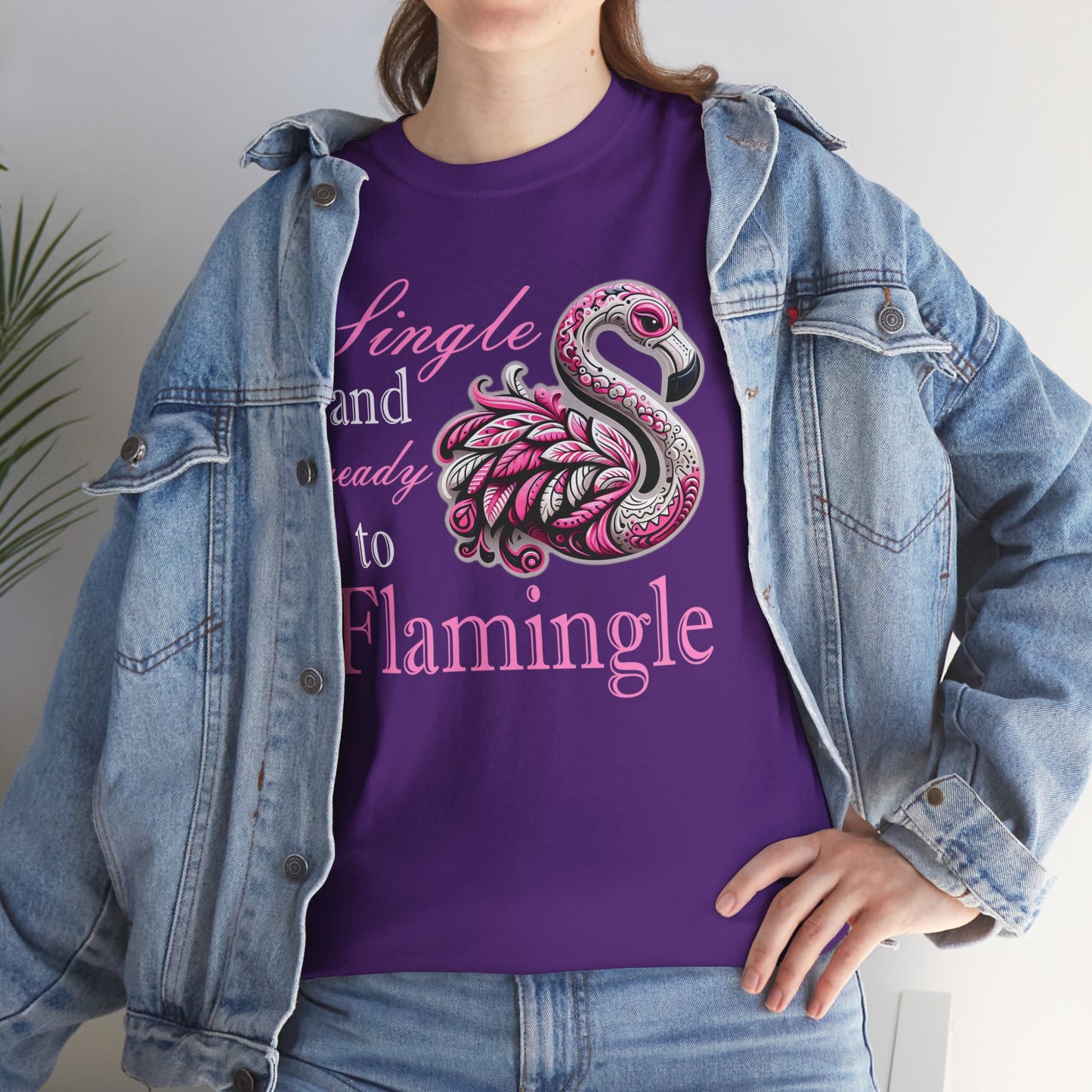 Ready to Flamingle Unisex Heavy Cotton Tee