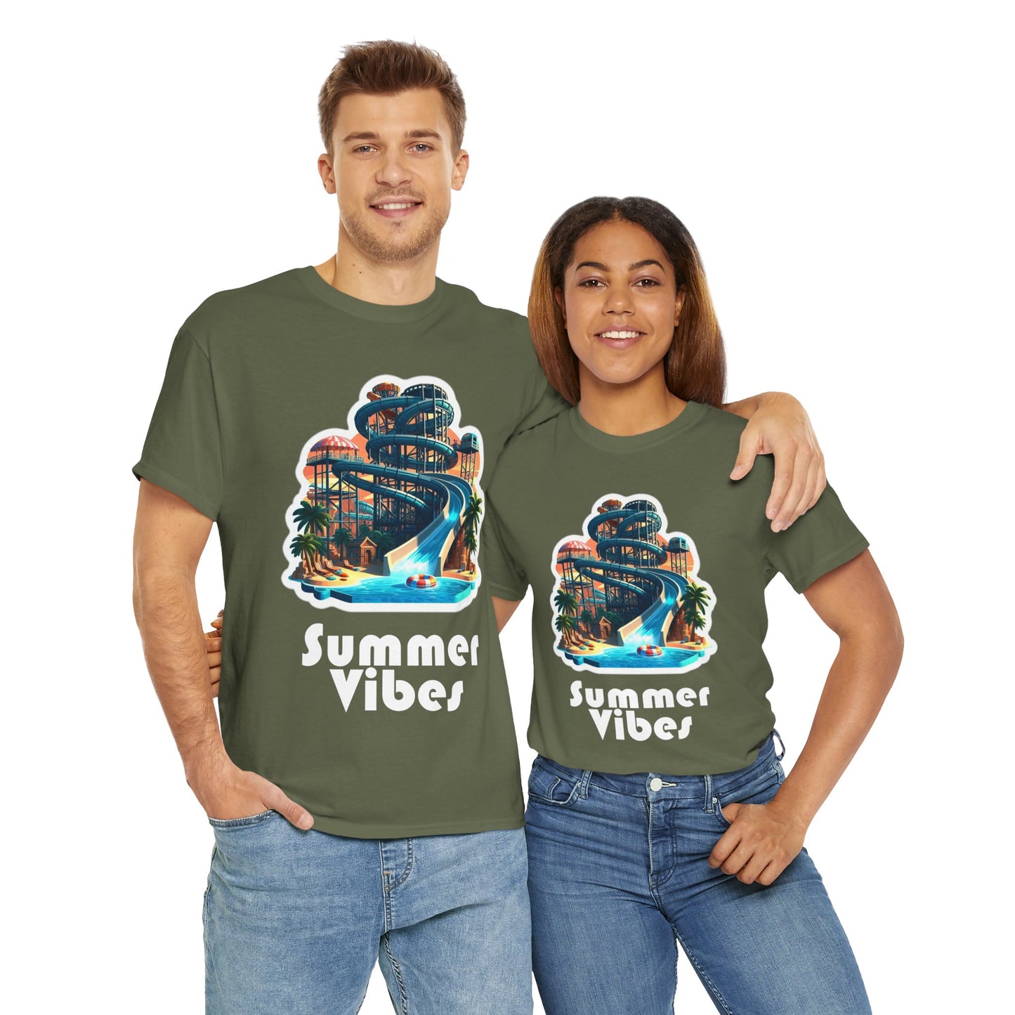 Summer Vibes Unisex Heavy Cotton Tee