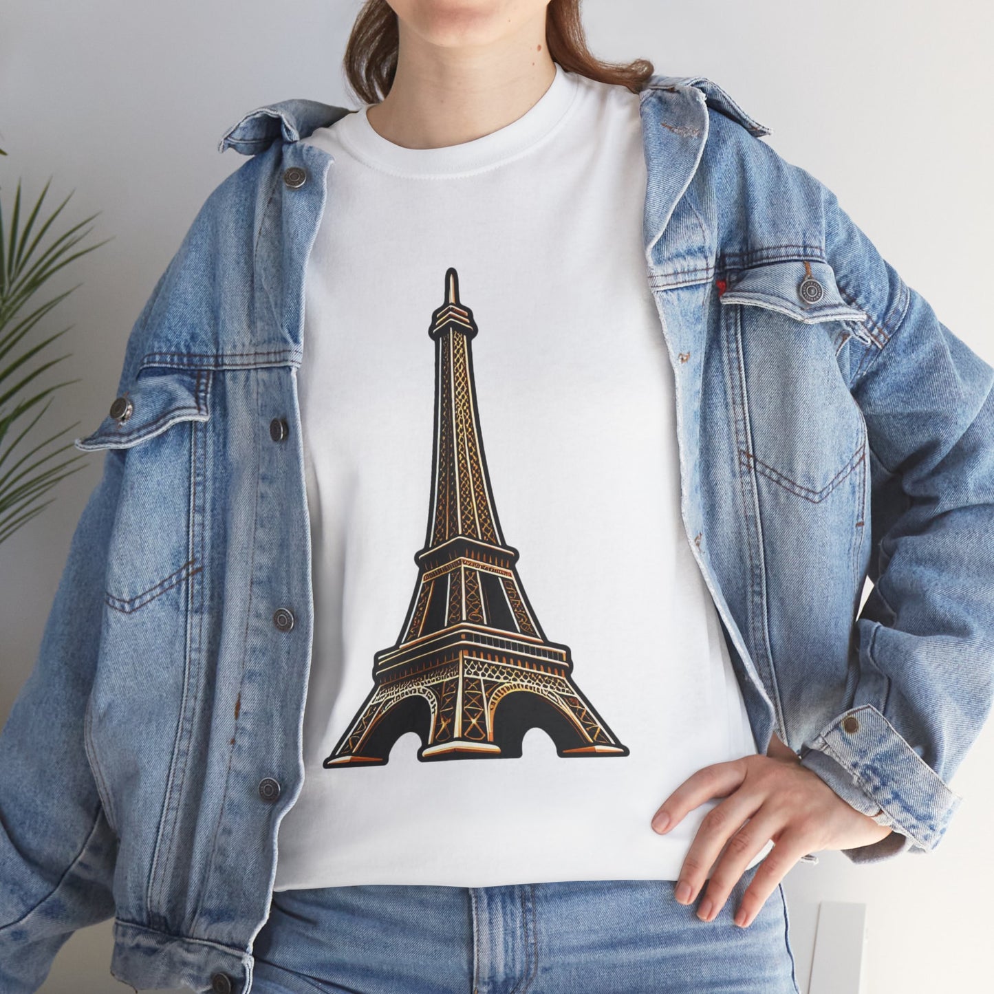 The Eiffel Tower Unisex Heavy Cotton Tee