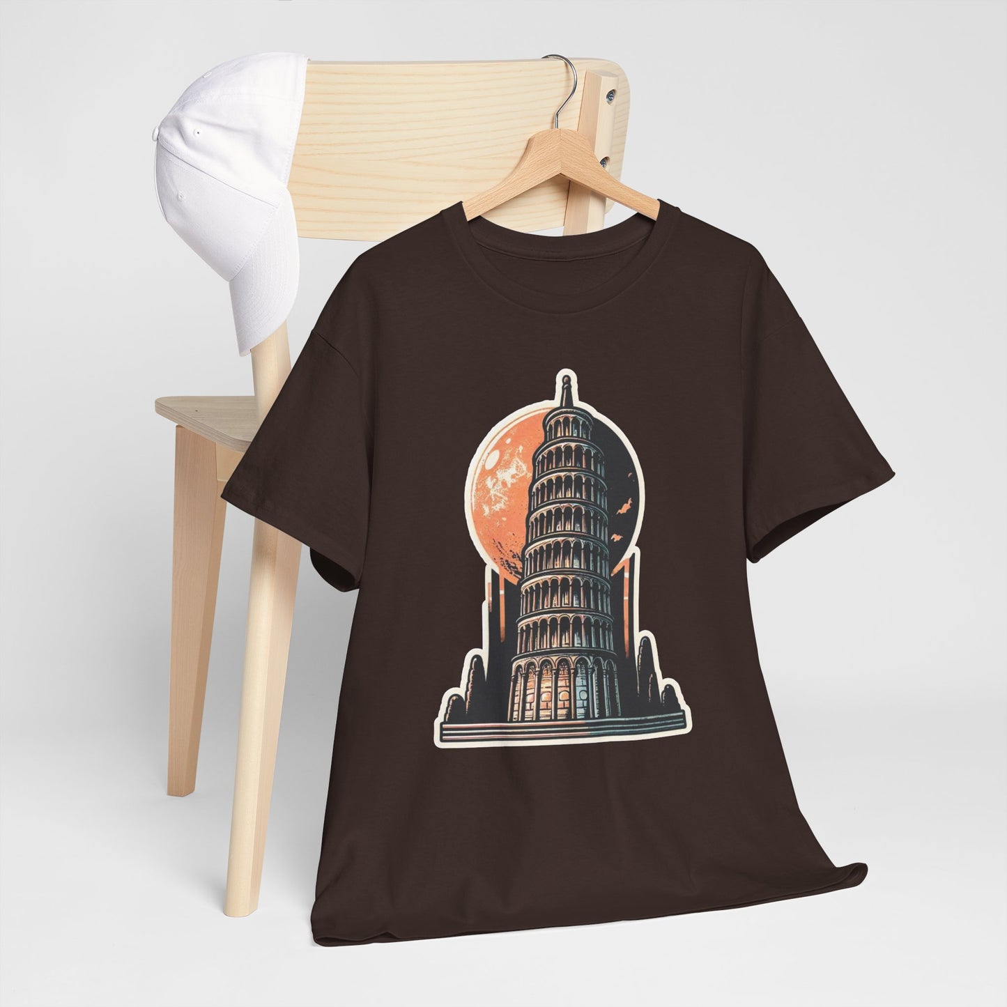 Tower Of Pisa Unisex Heavy Cotton Tee