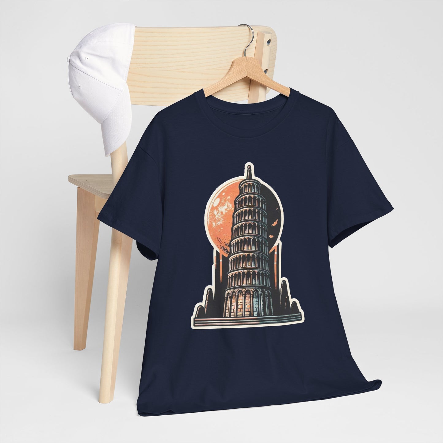 Tower Of Pisa Unisex Heavy Cotton Tee