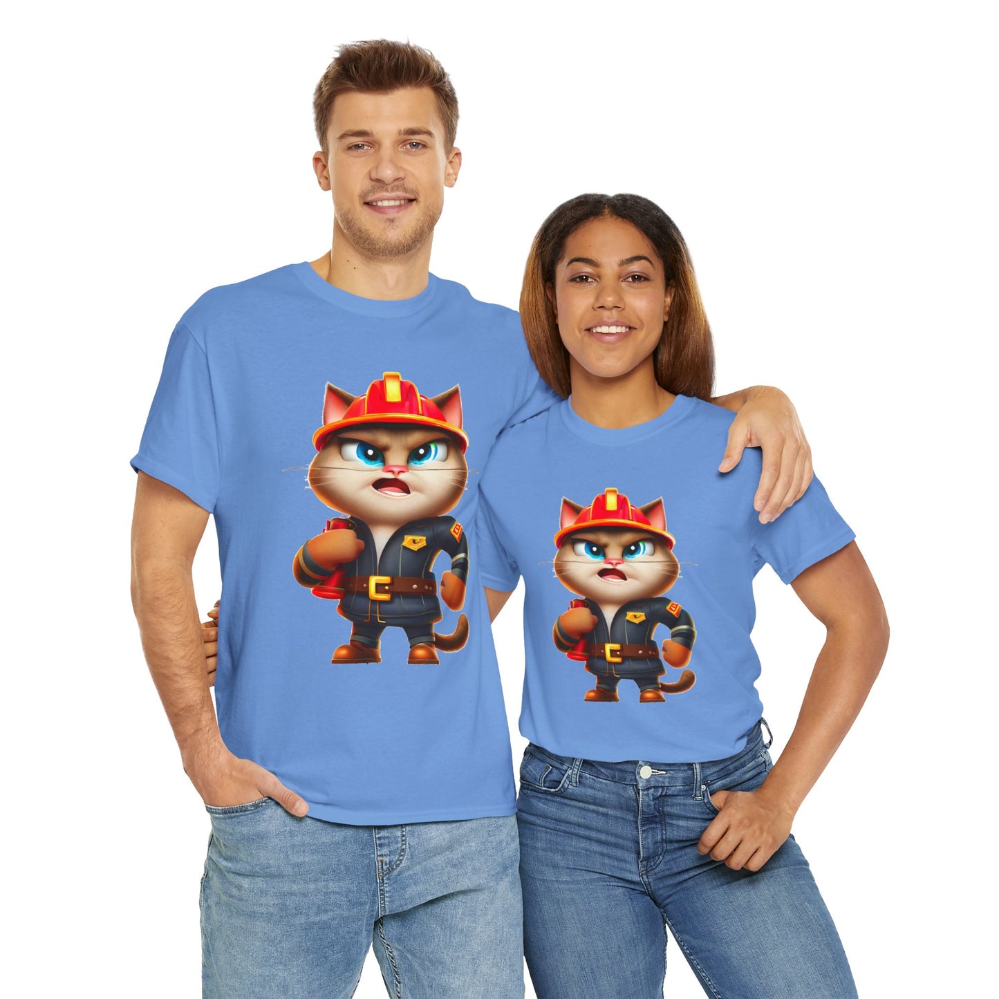 Miau Firefighter Unisex Heavy Cotton Tee