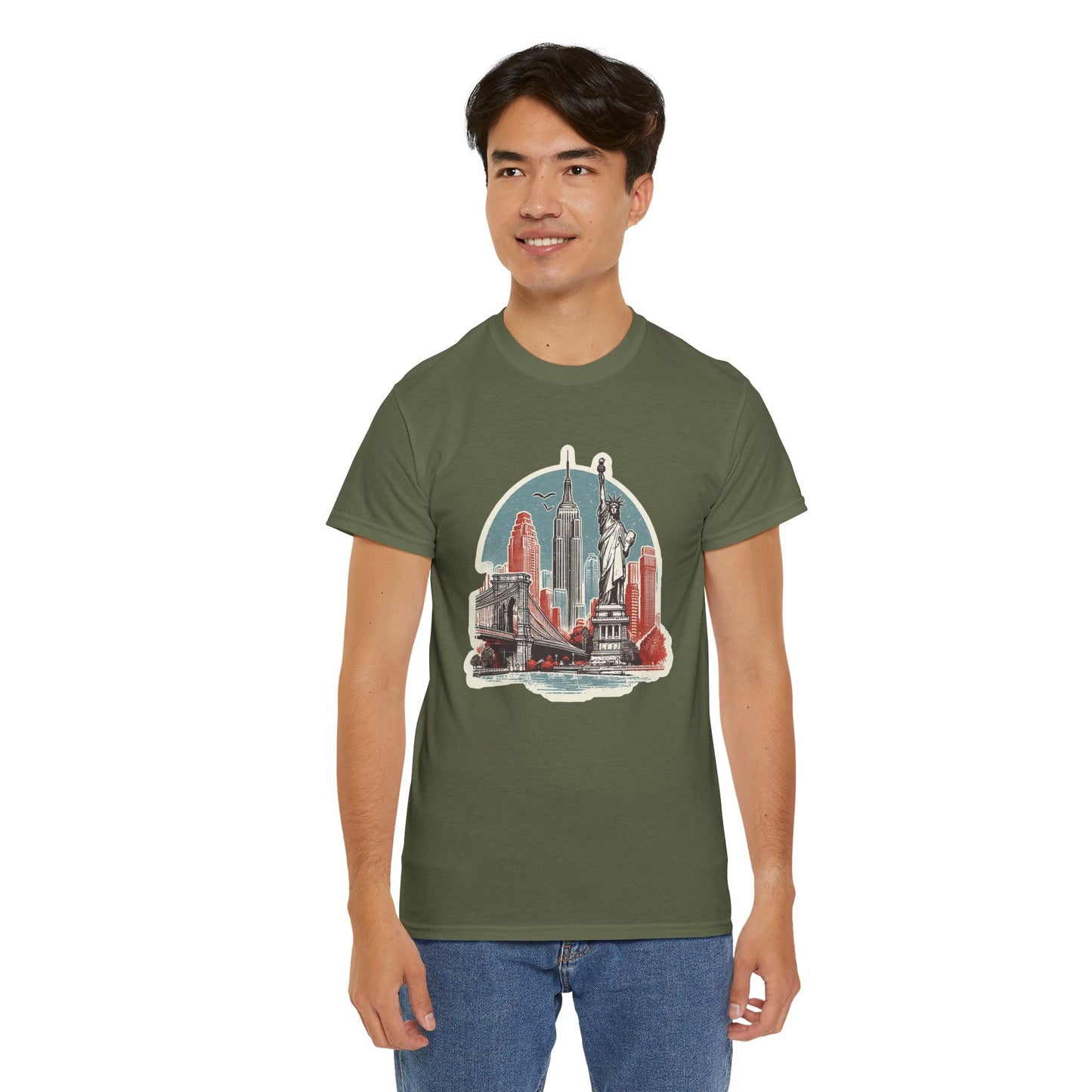 Statue of Liberty Unisex Heavy Cotton Tee