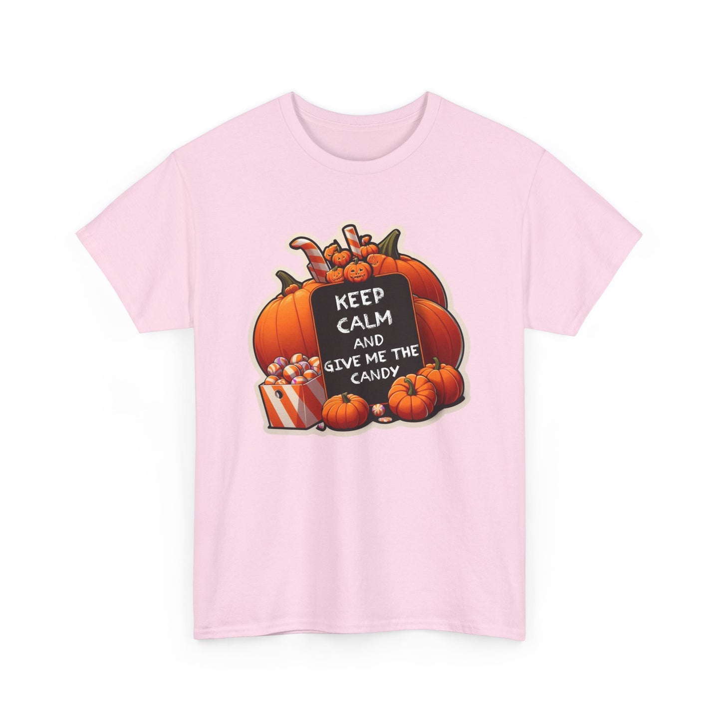 Keep Calm Halloween Unisex Heavy Cotton Tee