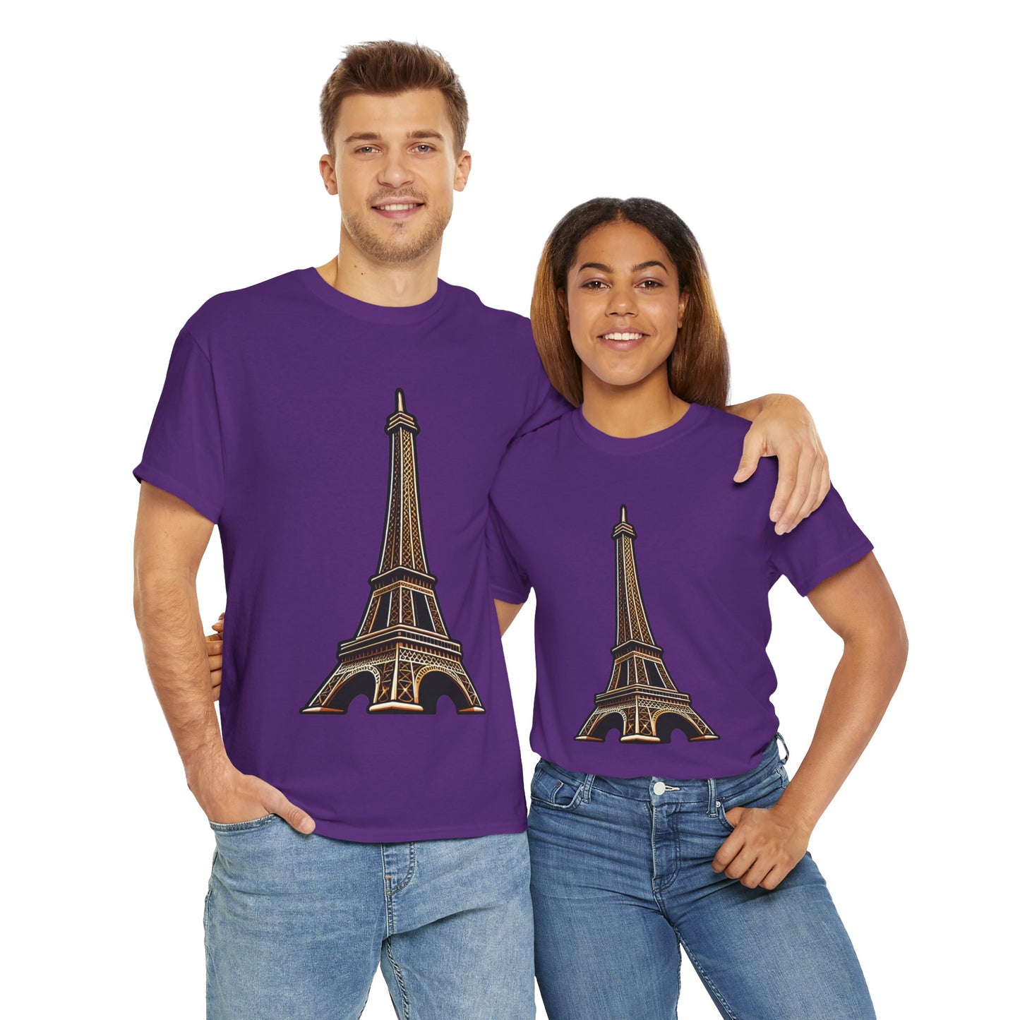 The Eiffel Tower Unisex Heavy Cotton Tee