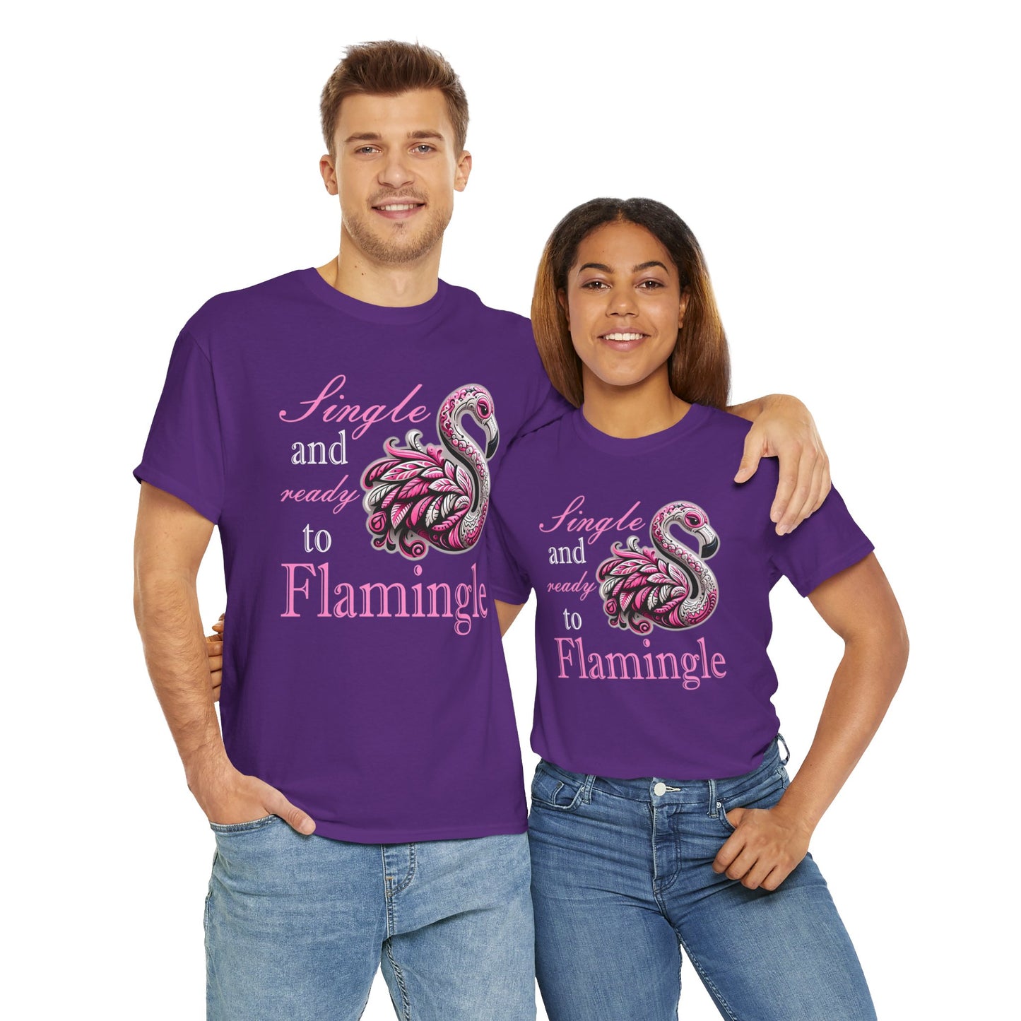 Ready to Flamingle Unisex Heavy Cotton Tee