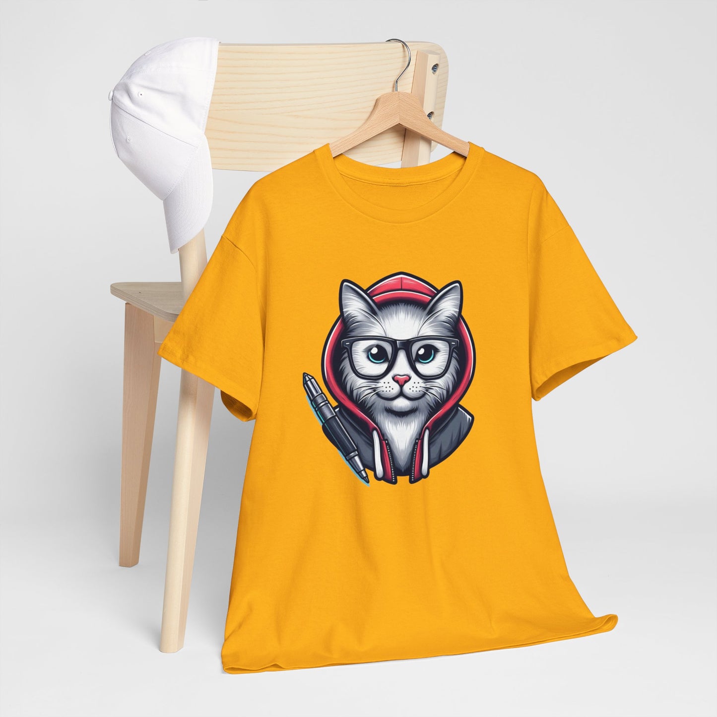 Miau back to school Unisex Heavy Cotton Tee