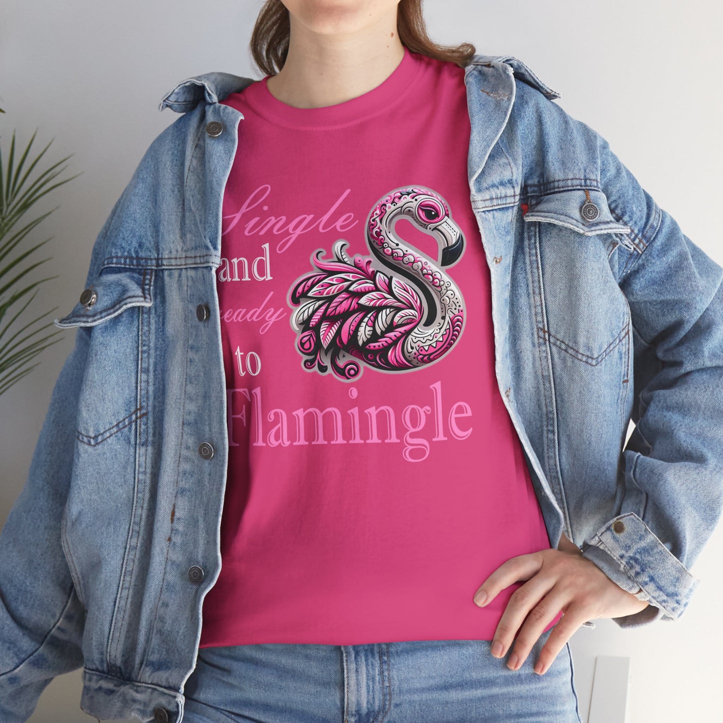 Ready to Flamingle Unisex Heavy Cotton Tee