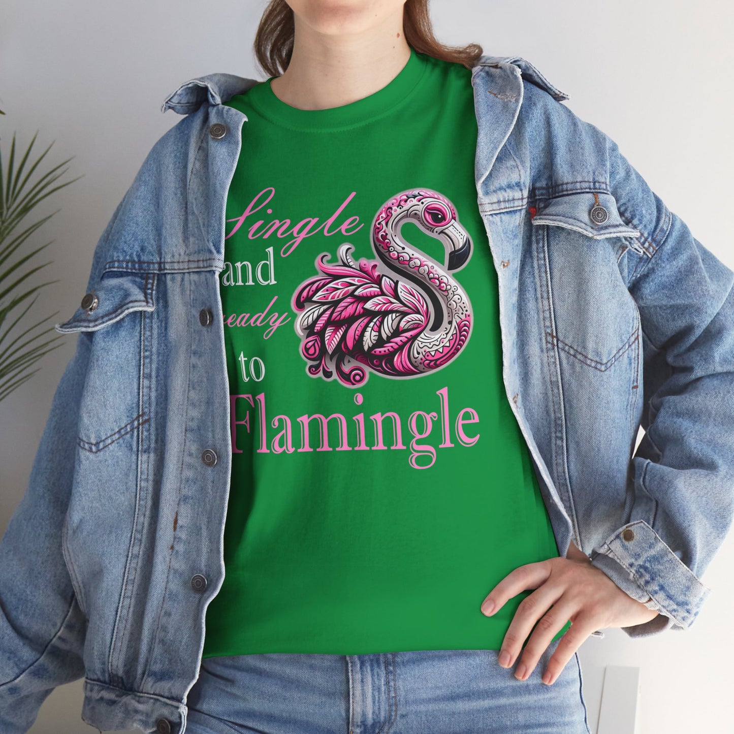 Ready to Flamingle Unisex Heavy Cotton Tee