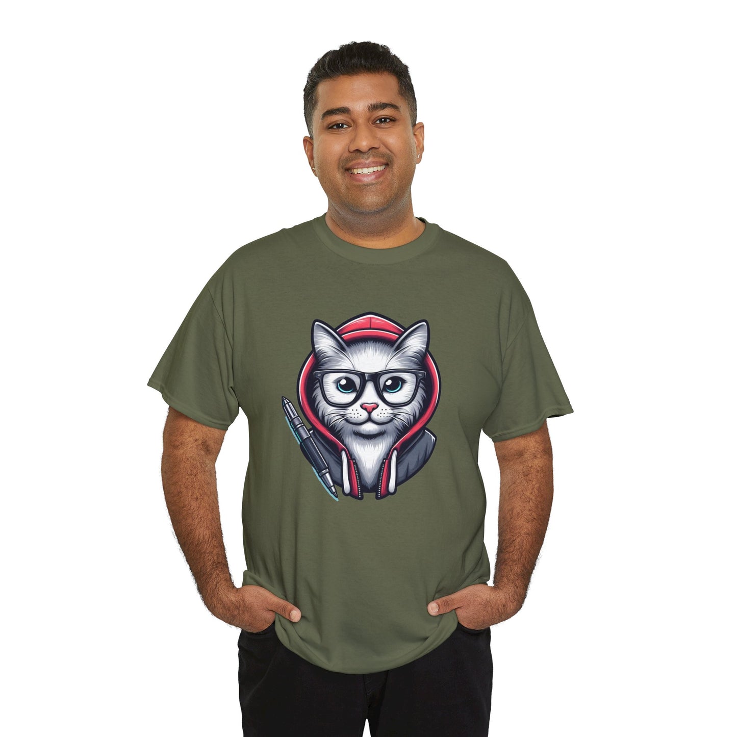 Miau back to school Unisex Heavy Cotton Tee