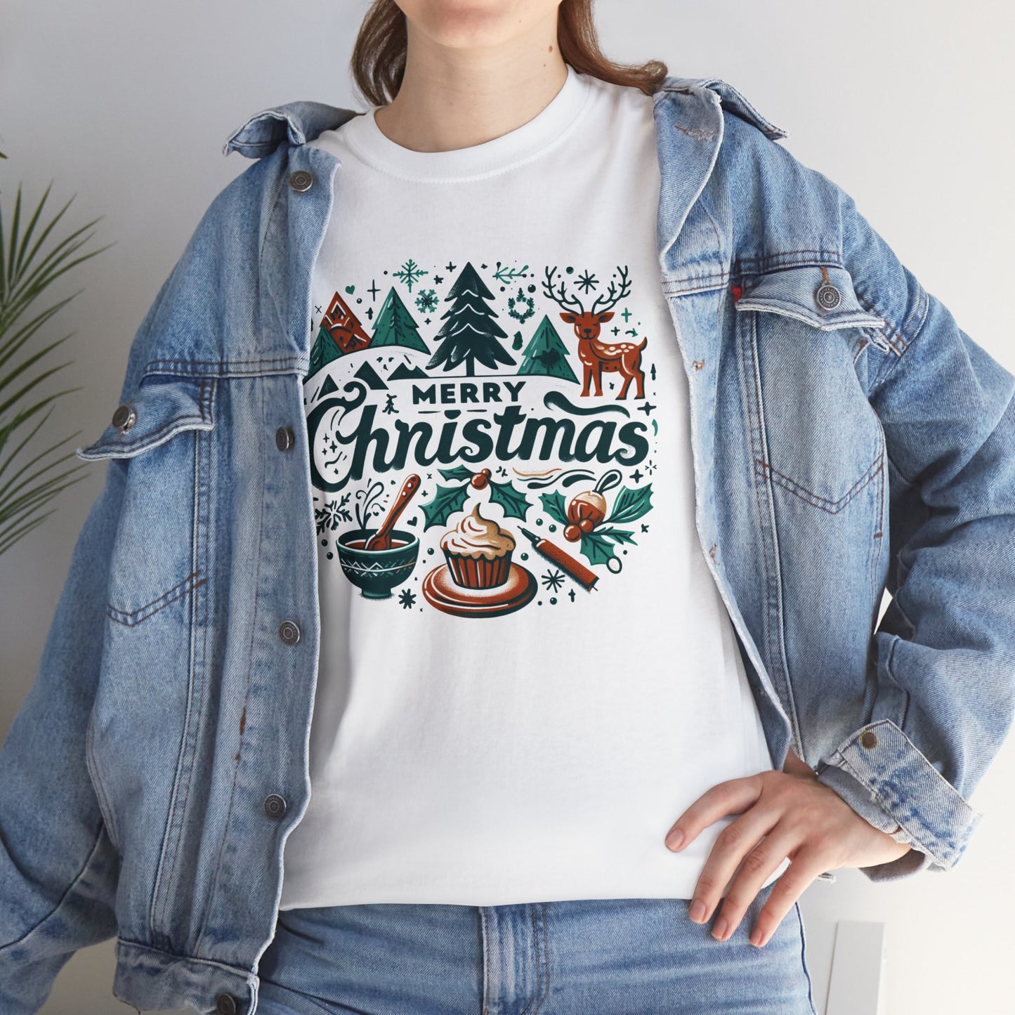 Merry Christmas Unisex Heavy Cotton Tee