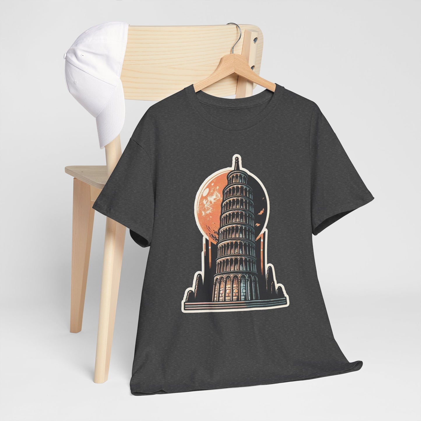 Tower Of Pisa Unisex Heavy Cotton Tee