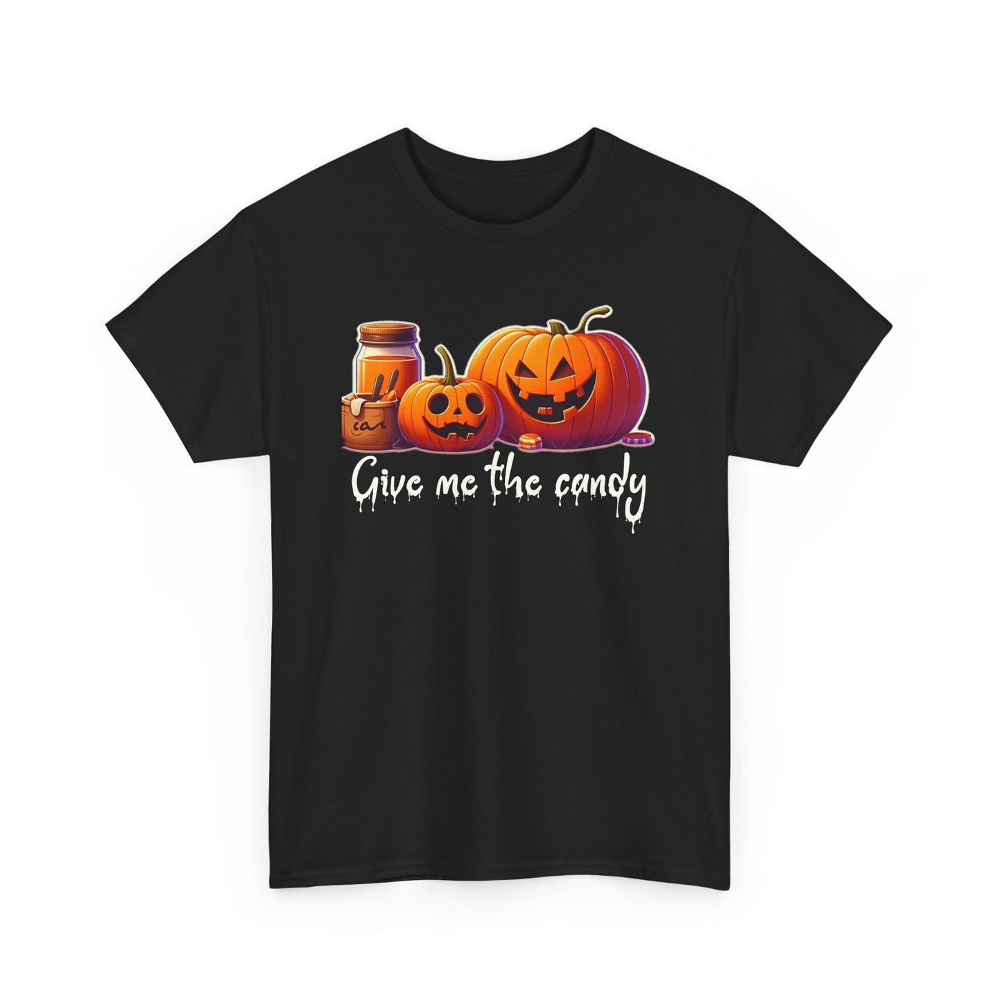 Give me the Candy Halloween Unisex Heavy Cotton Tee