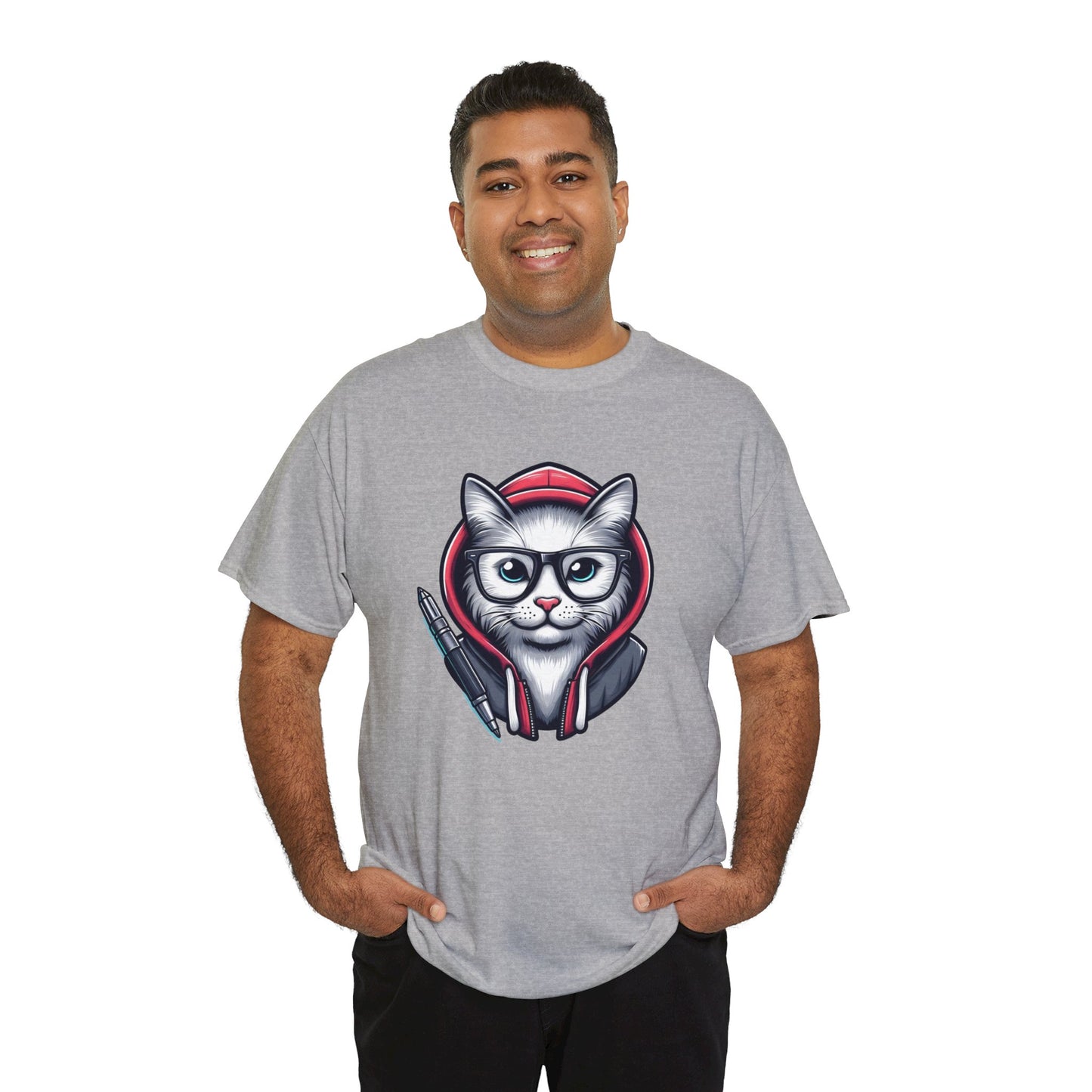 Miau back to school Unisex Heavy Cotton Tee