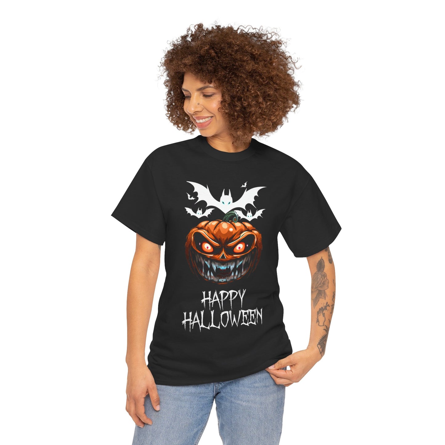 Happy Halloween Unisex Heavy Cotton Tee