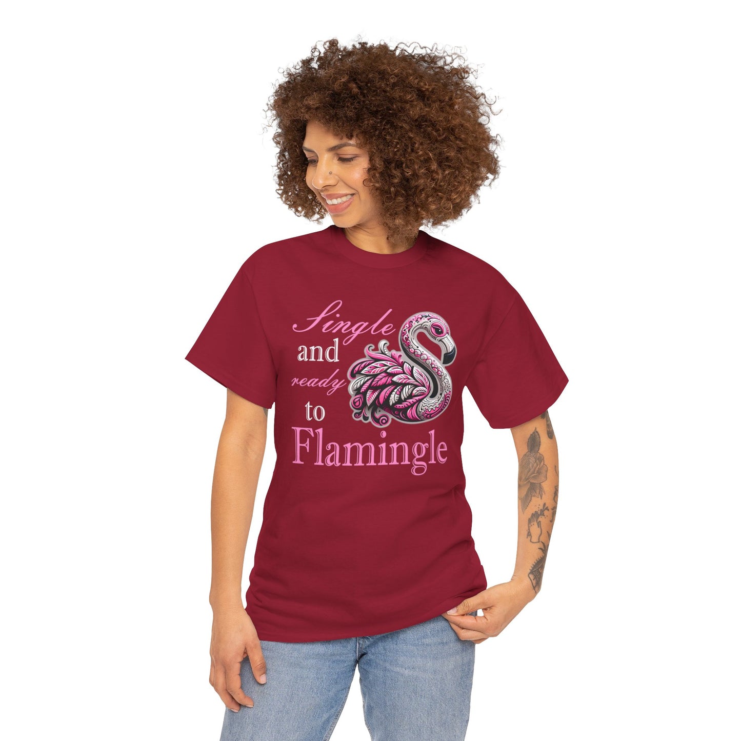 Ready to Flamingle Unisex Heavy Cotton Tee