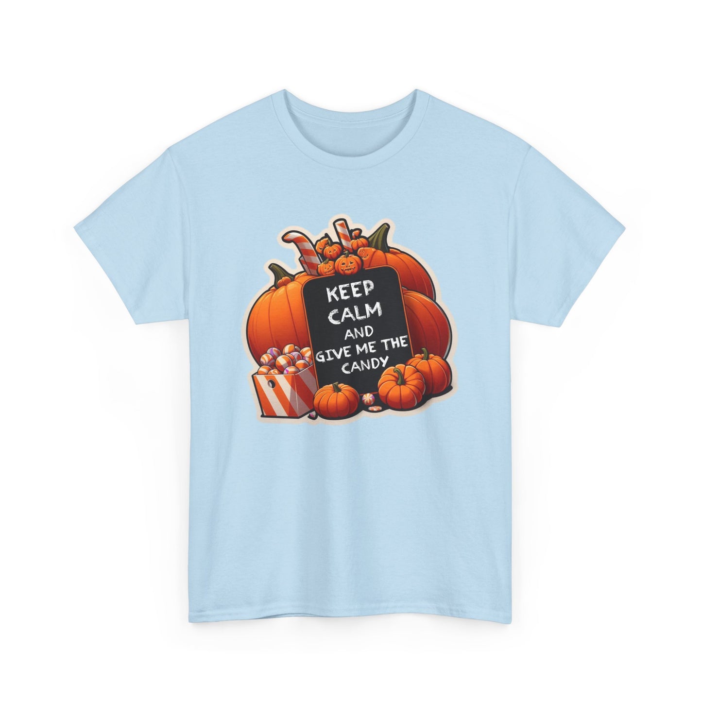 Keep Calm Halloween Unisex Heavy Cotton Tee