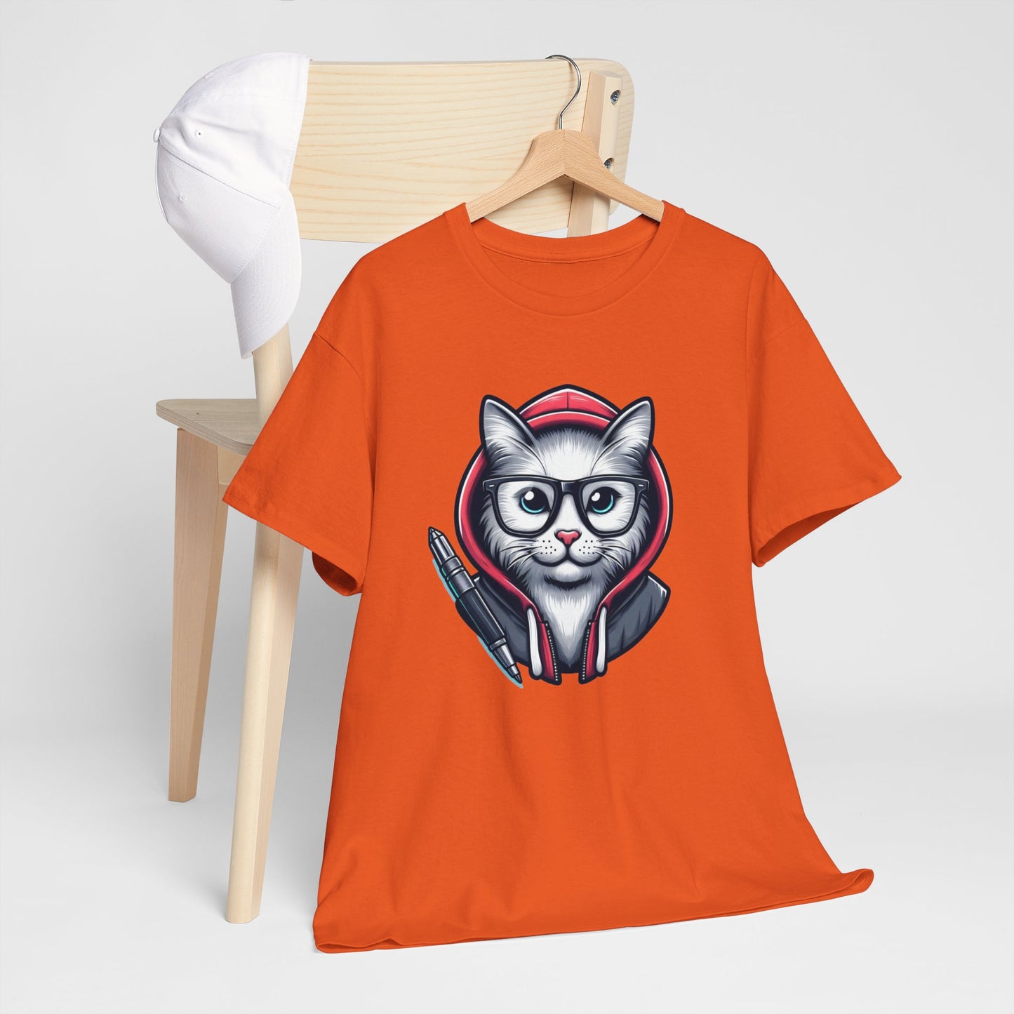 Miau back to school Unisex Heavy Cotton Tee
