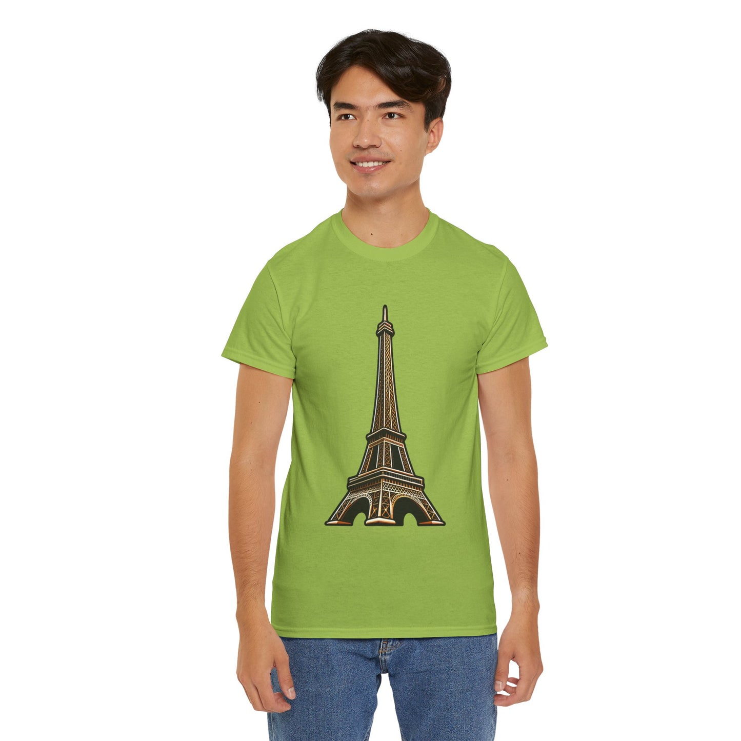 The Eiffel Tower Unisex Heavy Cotton Tee