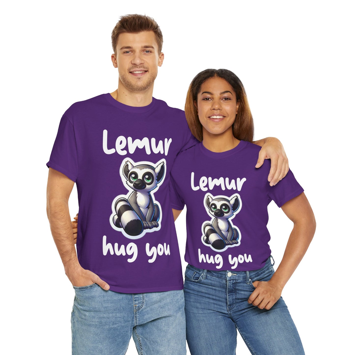 Lemur Hug You Unisex Heavy Cotton Tee