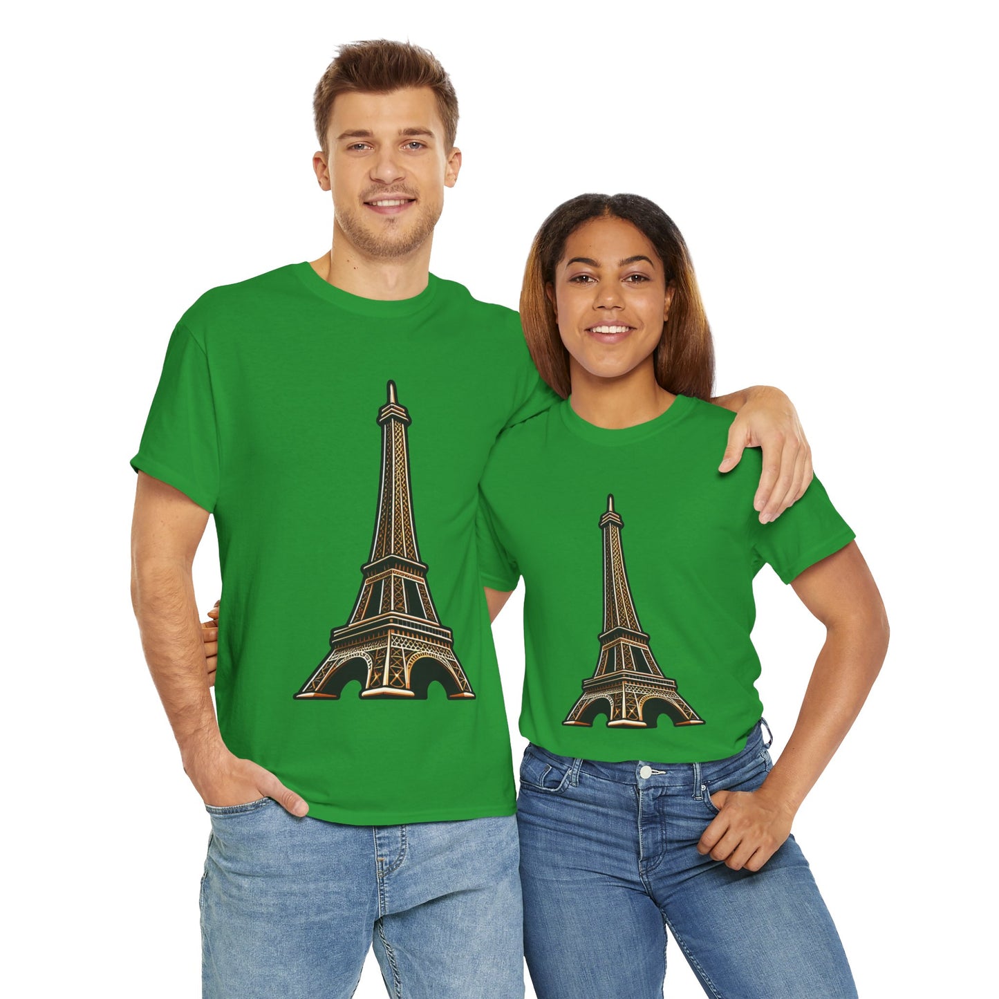The Eiffel Tower Unisex Heavy Cotton Tee
