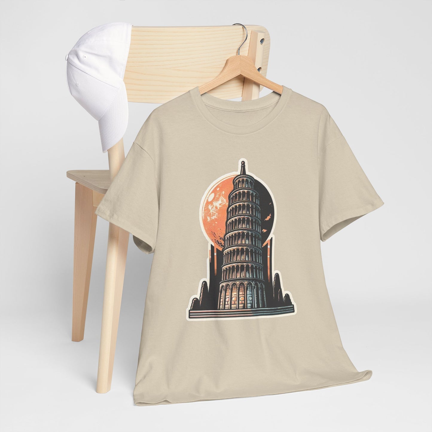 Tower Of Pisa Unisex Heavy Cotton Tee