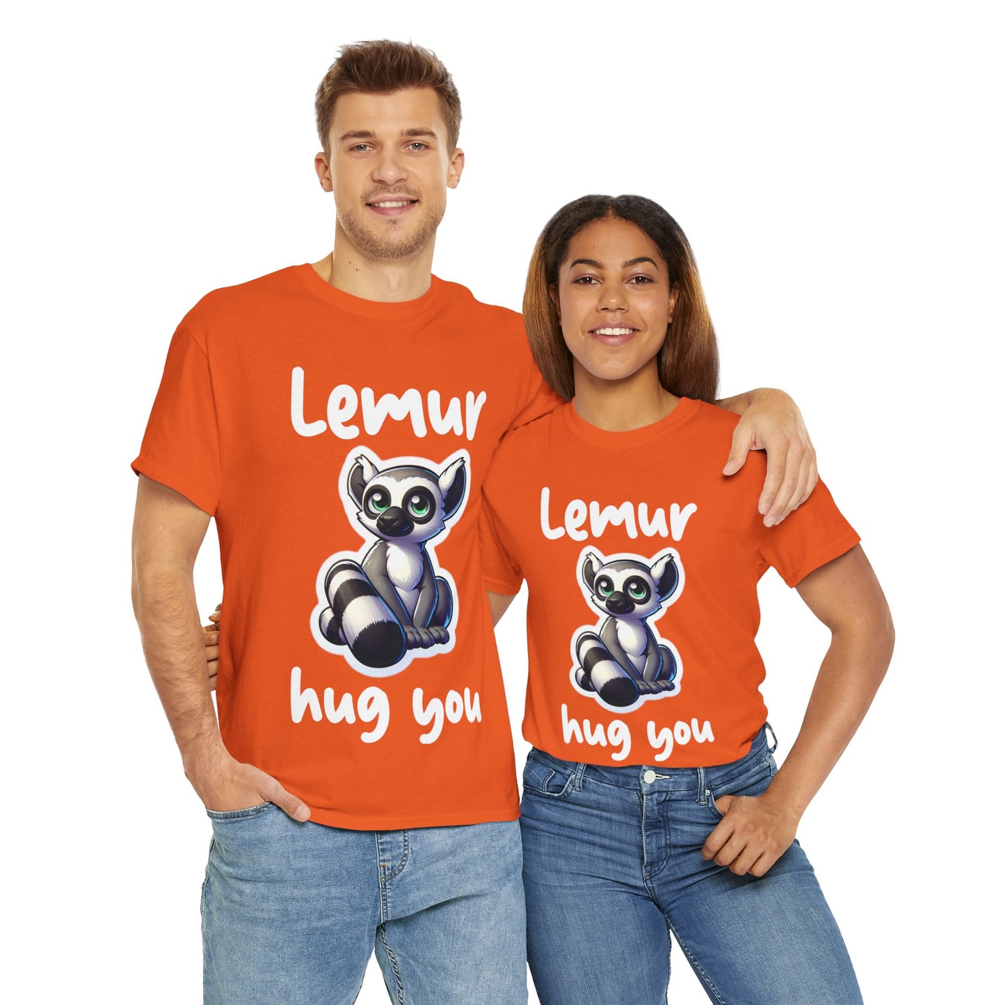 Lemur Hug You Unisex Heavy Cotton Tee