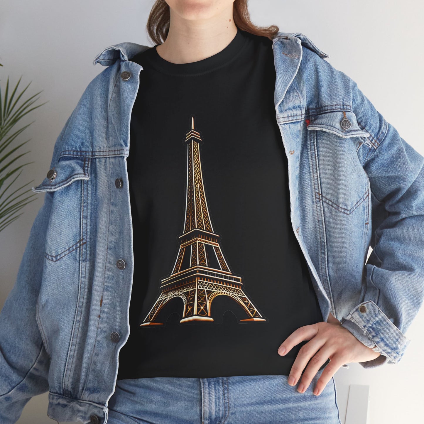 The Eiffel Tower Unisex Heavy Cotton Tee