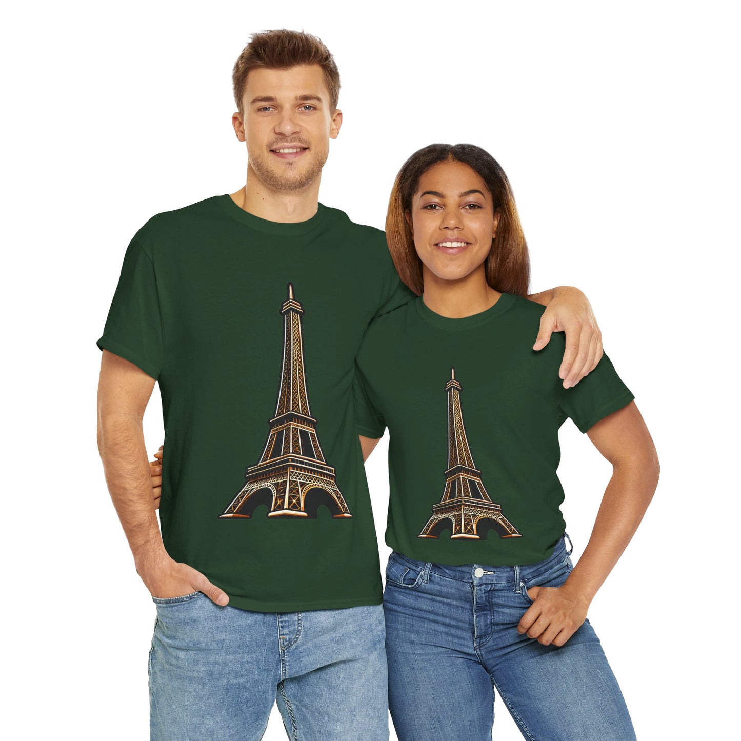 The Eiffel Tower Unisex Heavy Cotton Tee