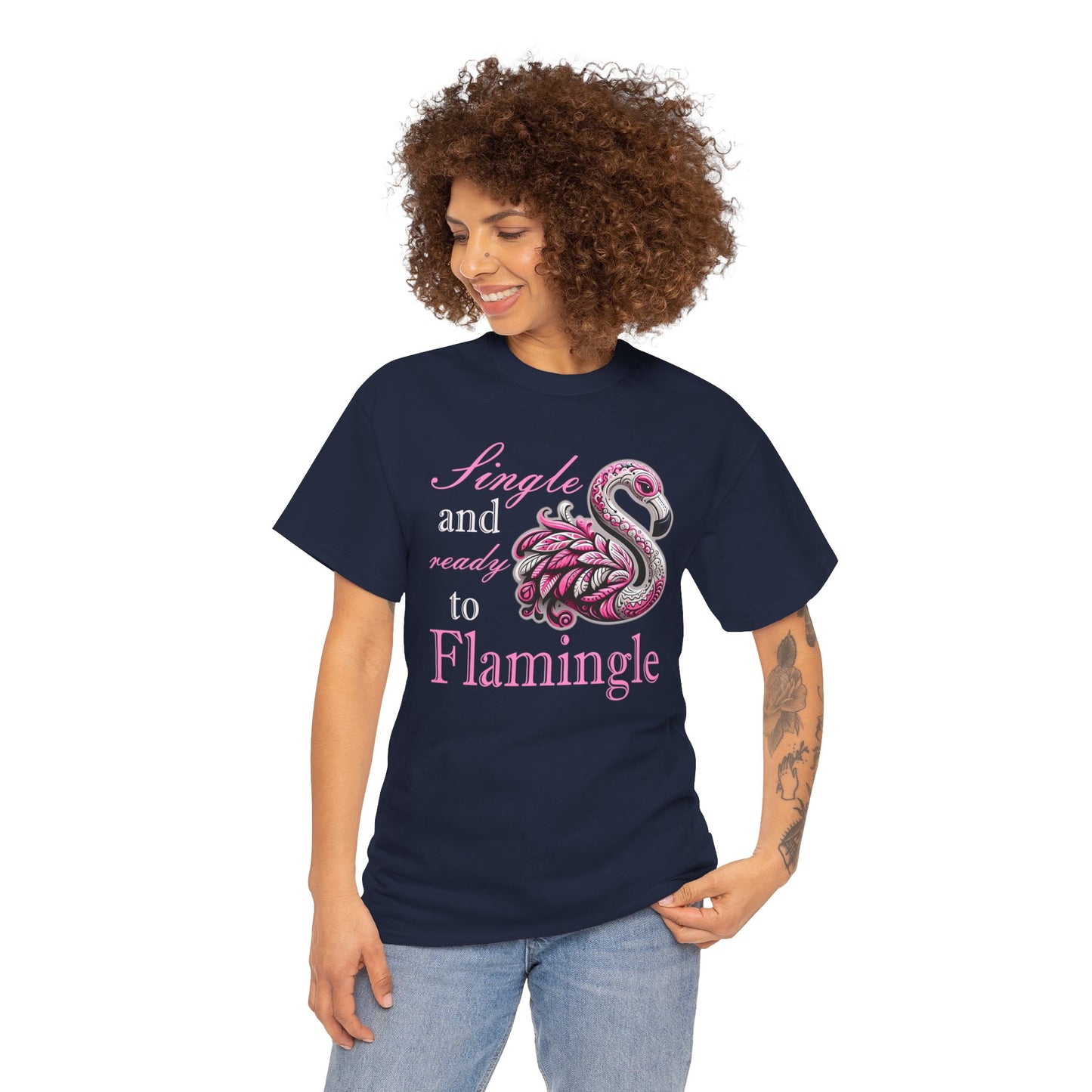 Ready to Flamingle Unisex Heavy Cotton Tee