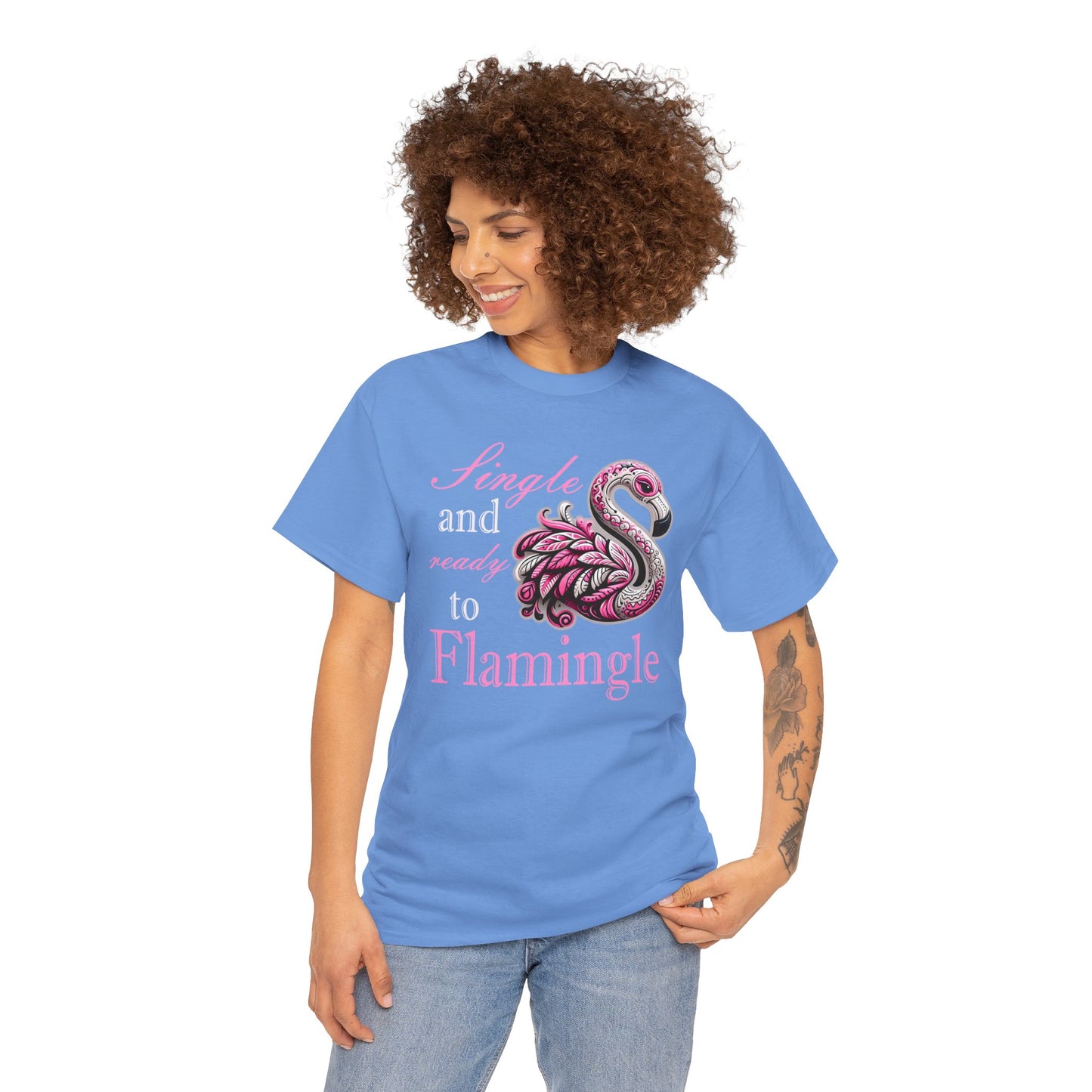 Ready to Flamingle Unisex Heavy Cotton Tee